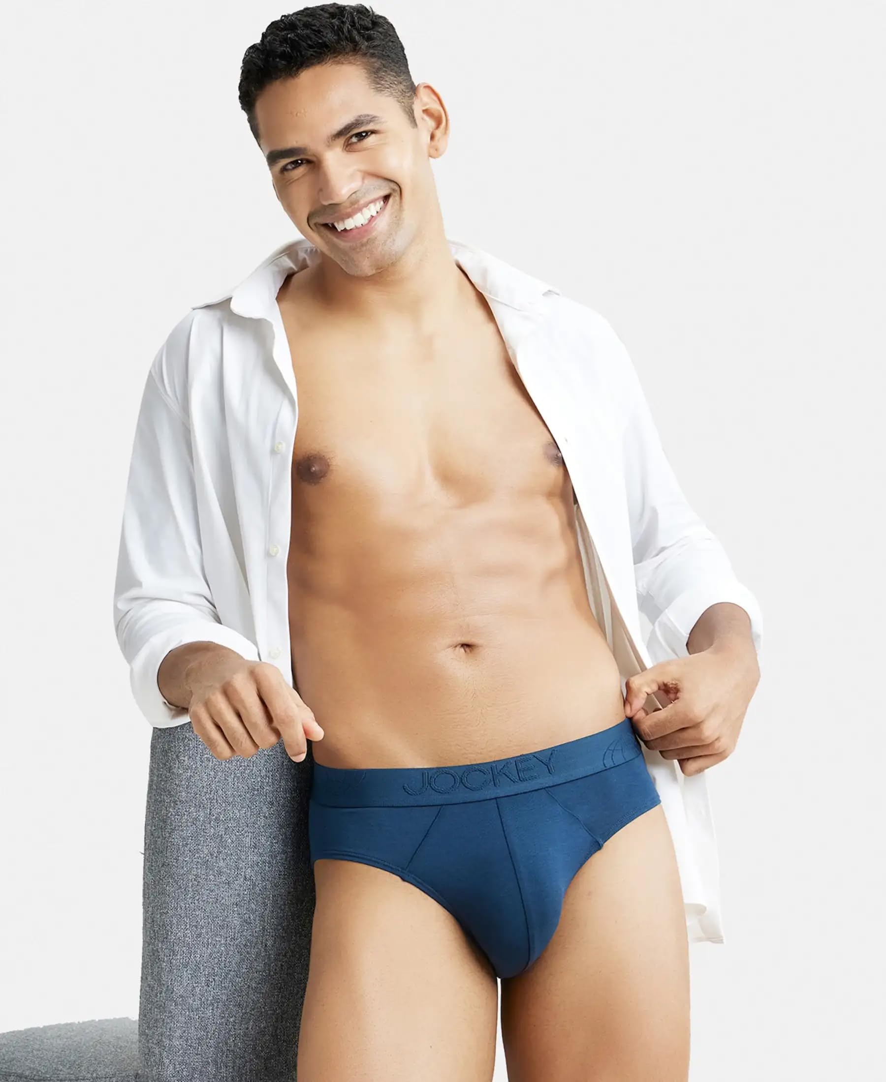 Jockey Men's Cotton Ultra Soft Brief - Petrol Blue - Image 5