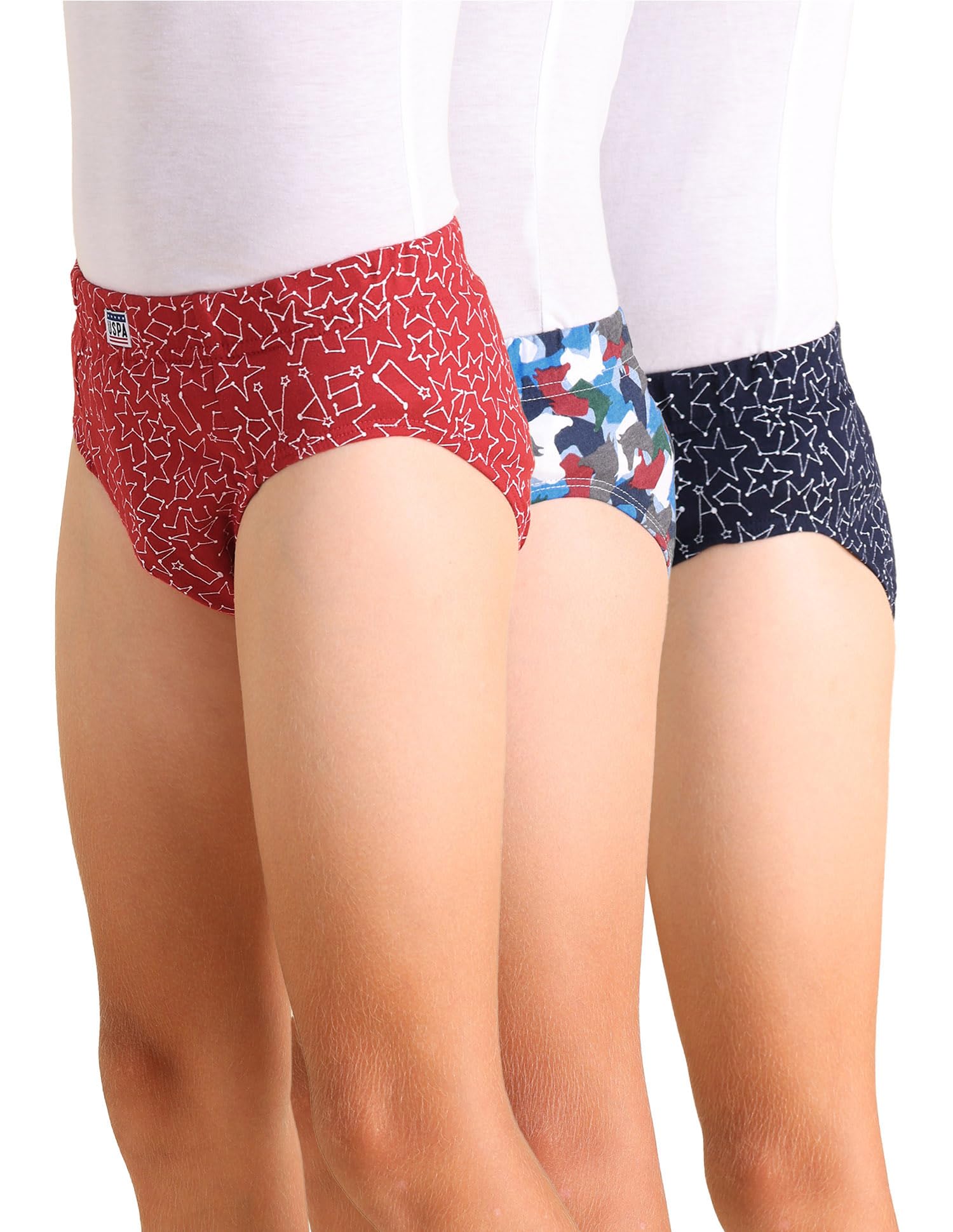 U. S. POLO ASSN. Boys Briefs - Blue Red Navy