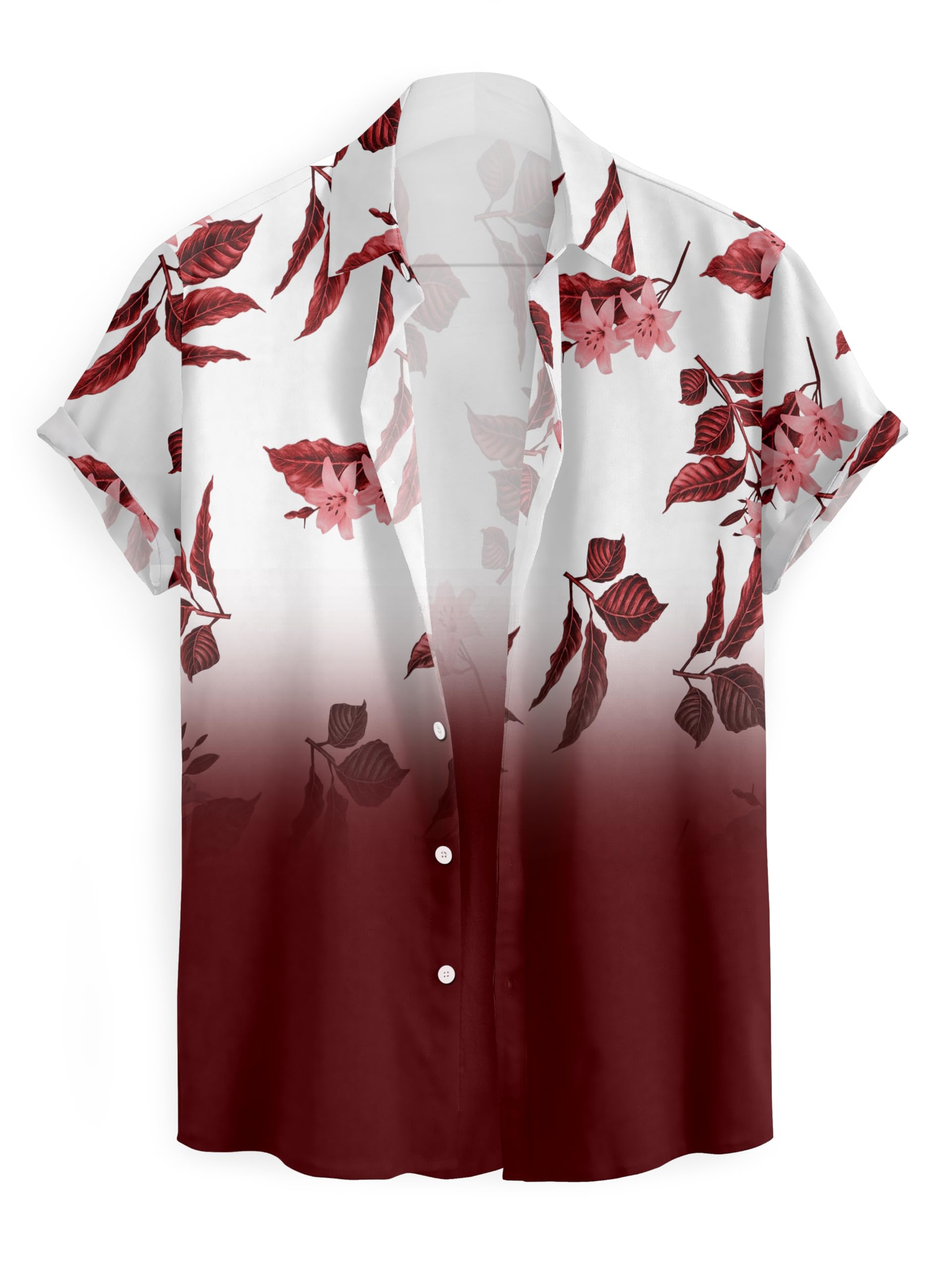 LAMBOO Men Casual Shirt - Maroon