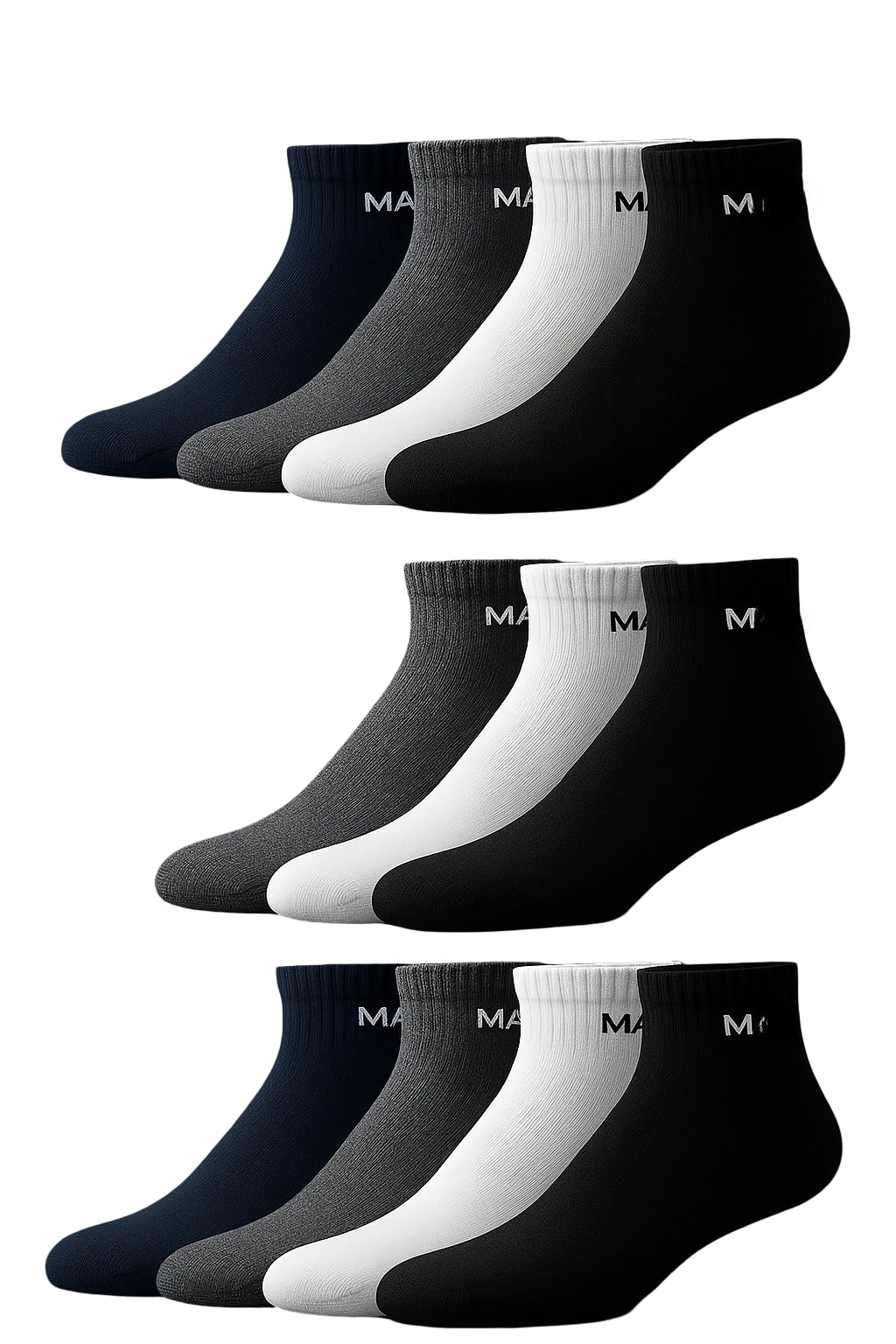 MENLEE Organic Cotton Ankle Socks for Men & Women - Multicolor