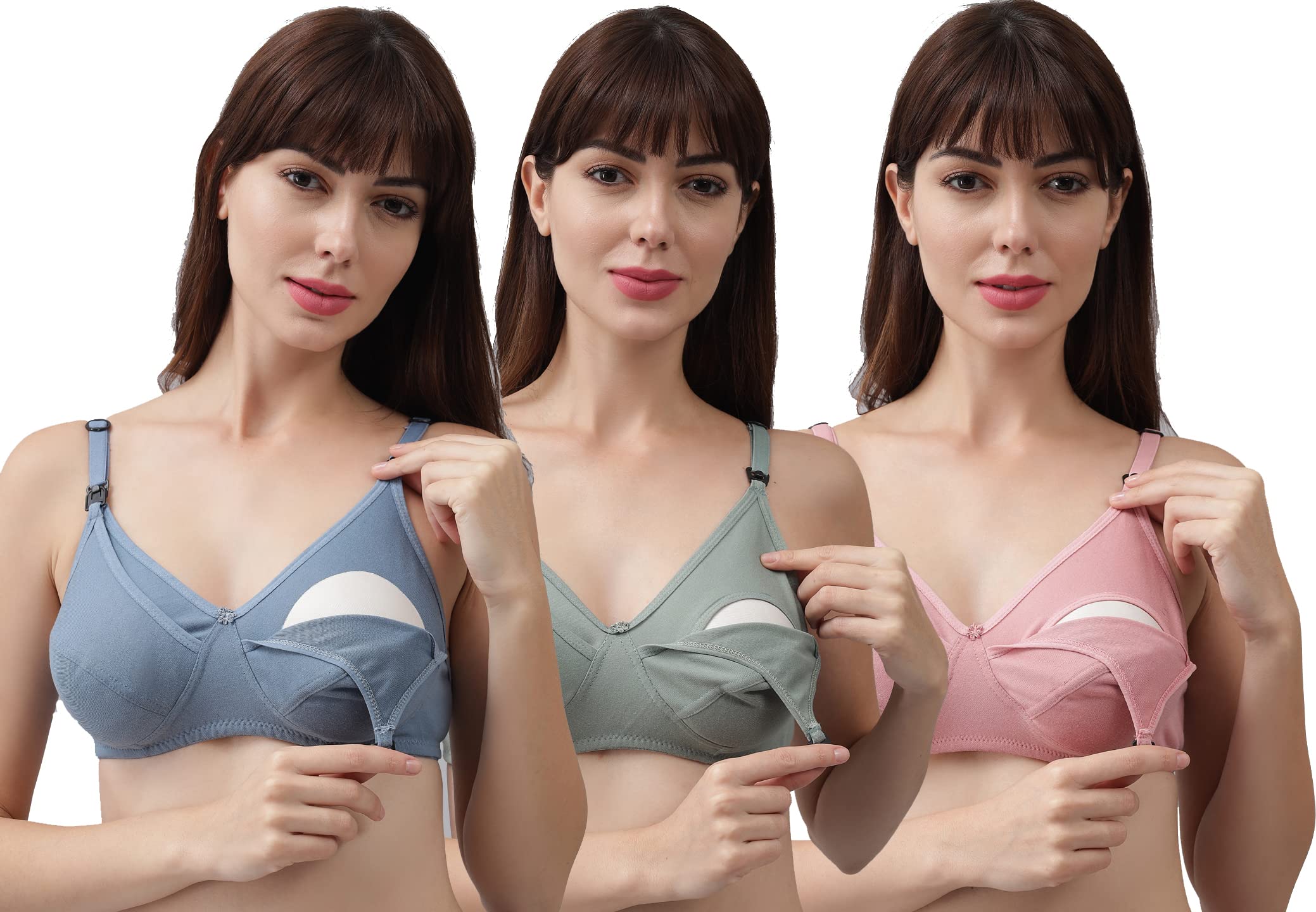 SPUNN Cotton Nursing Bras for Women - Wire-Free