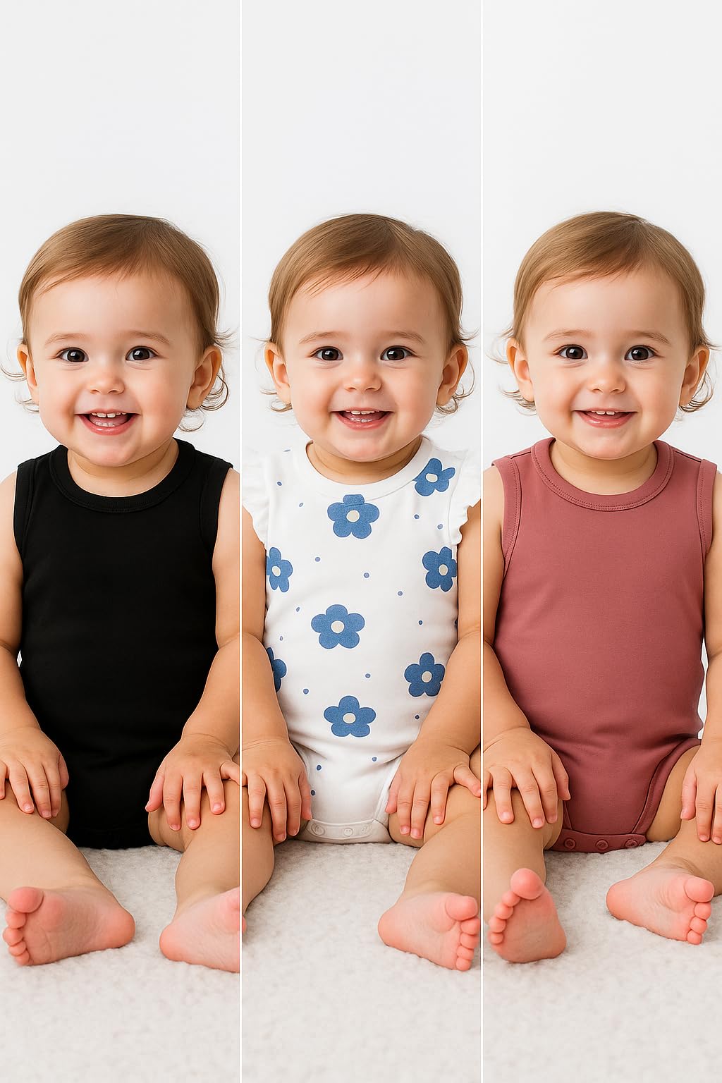 TuddyBuddy Cotton Rompers for Baby - Multi Color - Image 2