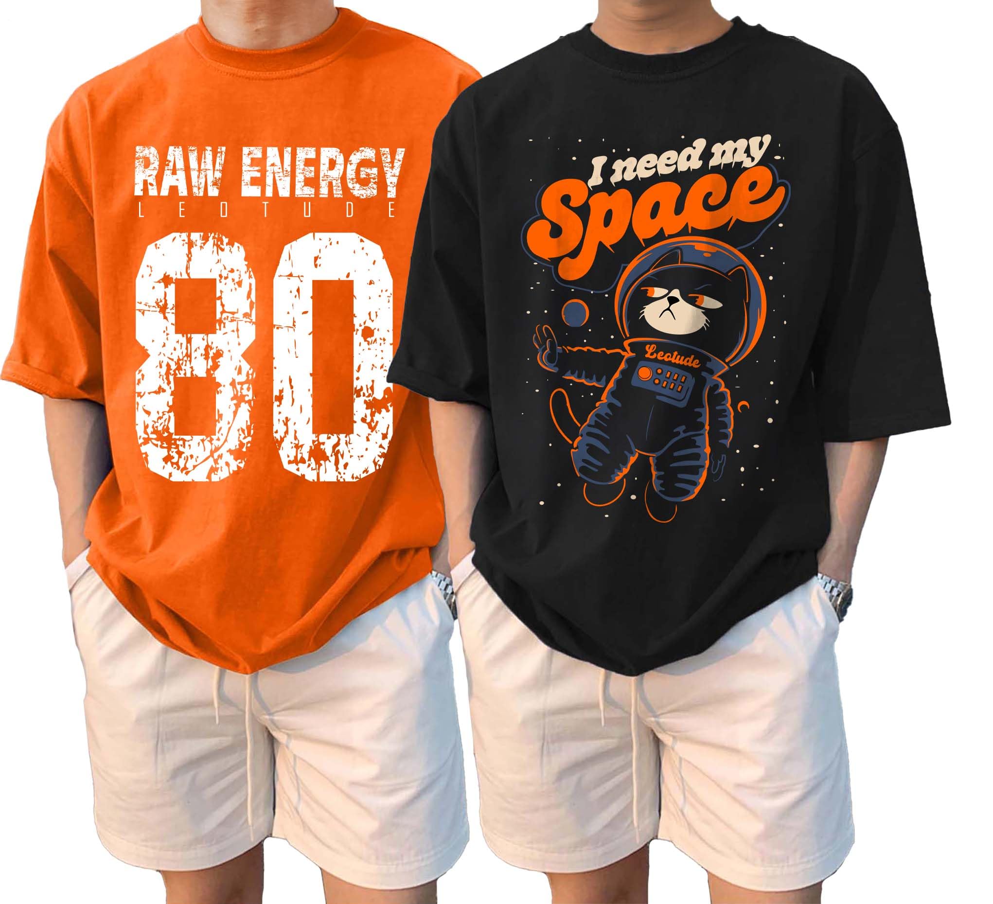 LEOTUDE Men's Combo T-Shirts