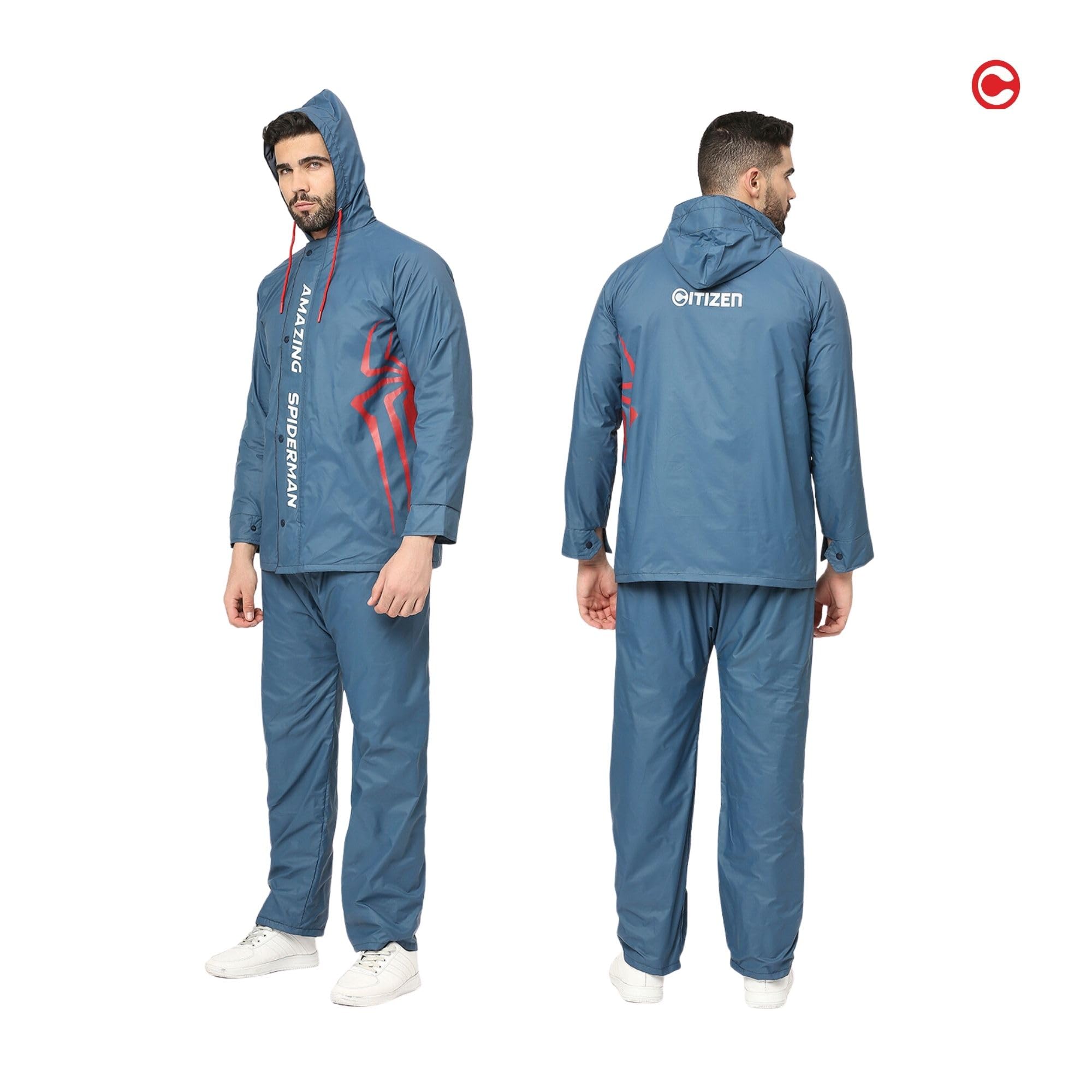 Citizen Spiderman Reversible Raincoat for Men - Waterproof - Image 2