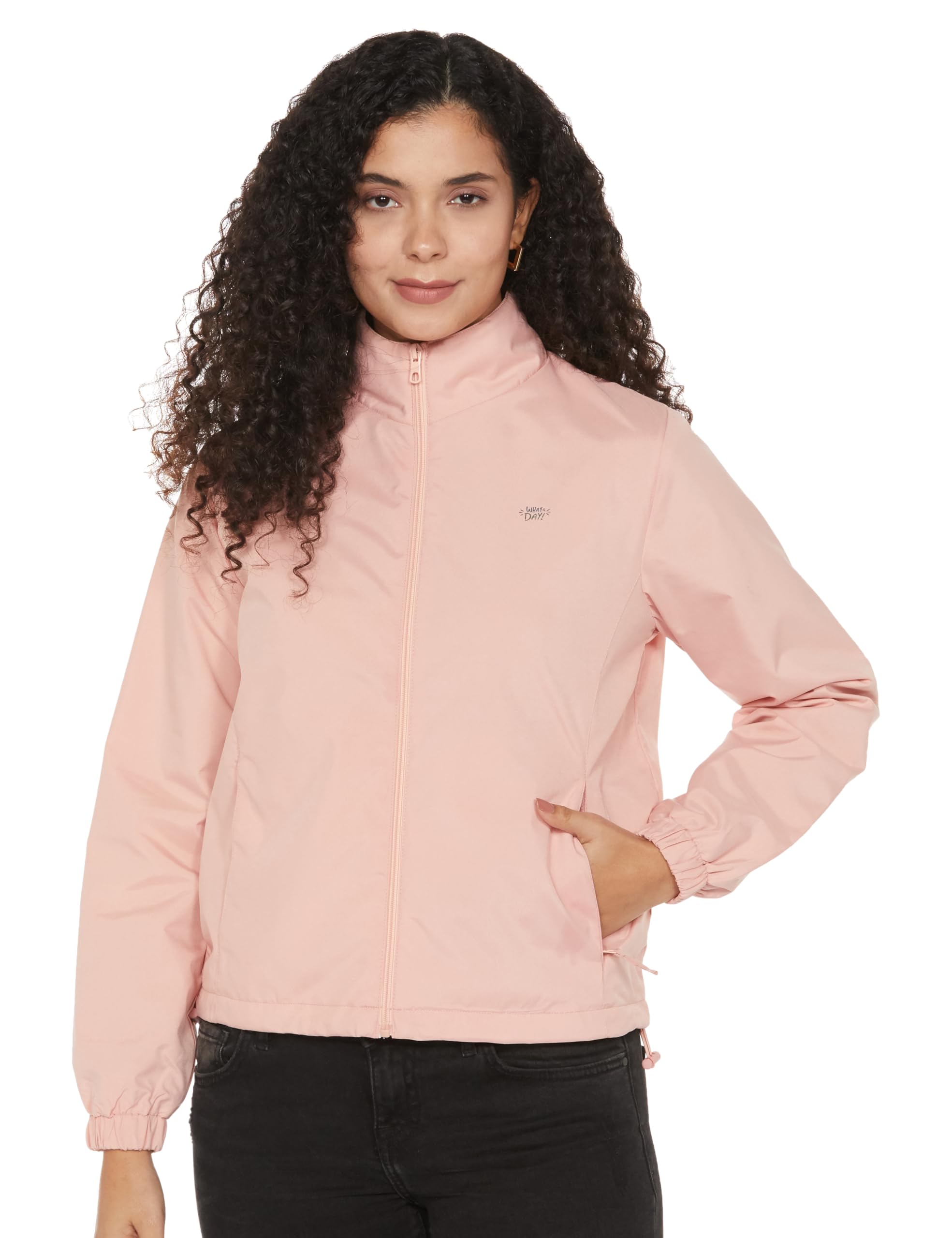 Qube Women's Parka Coat - Peach