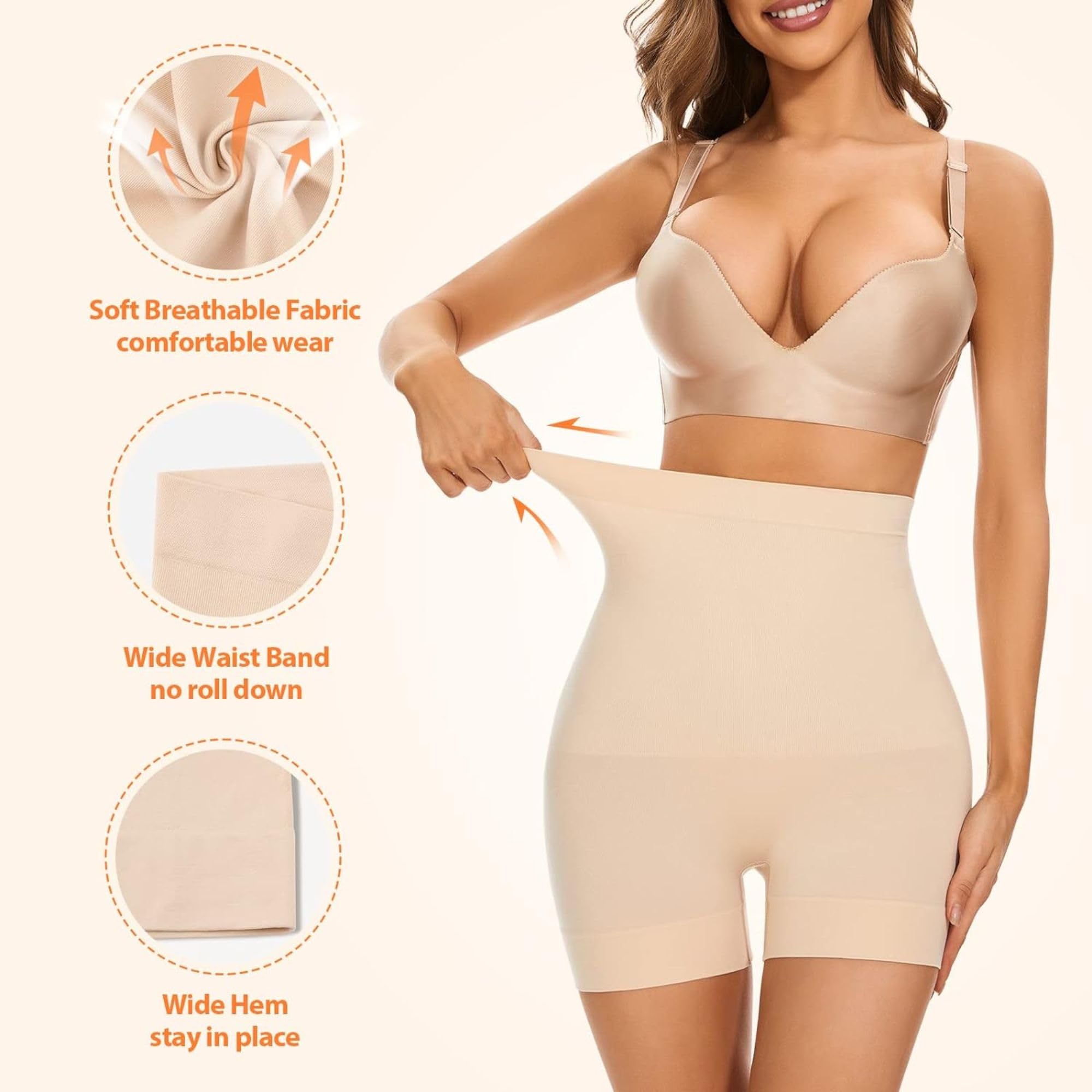 Kaththai Tummy Tucker Body Shaper for Women - Skin Tone - Image 3
