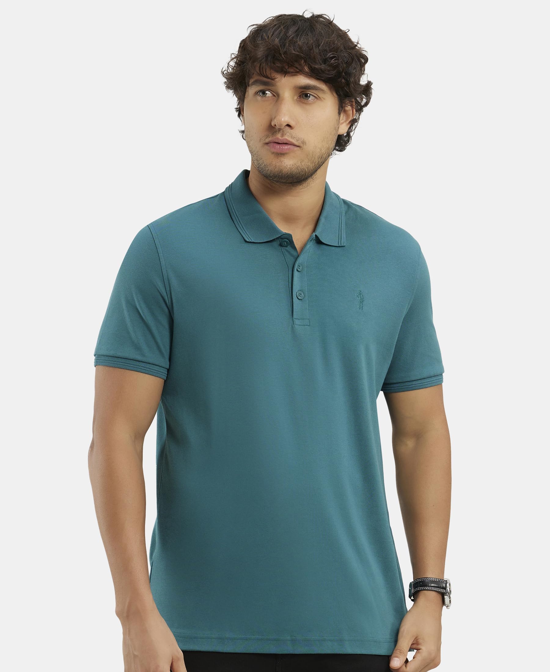 Jockey Men's Polo T-Shirt - Green - Image 5
