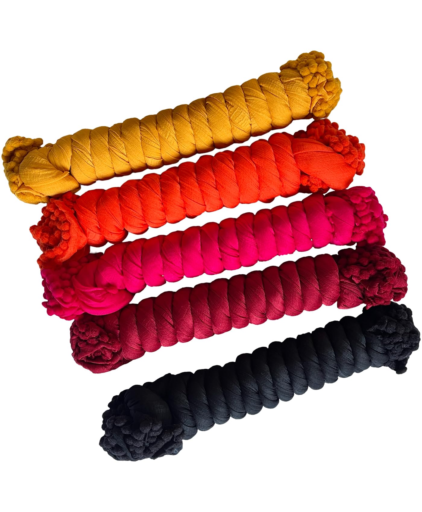 HELLA FASHIONS Solid Chiffon Dupatta - Black White Orange Beige Pin