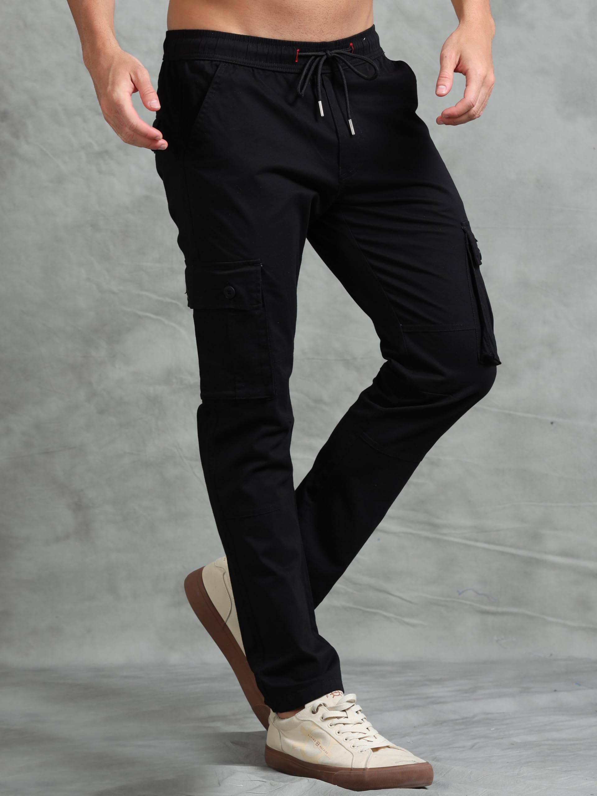 Miraan Men's Cargo Pant - Black - Image 3