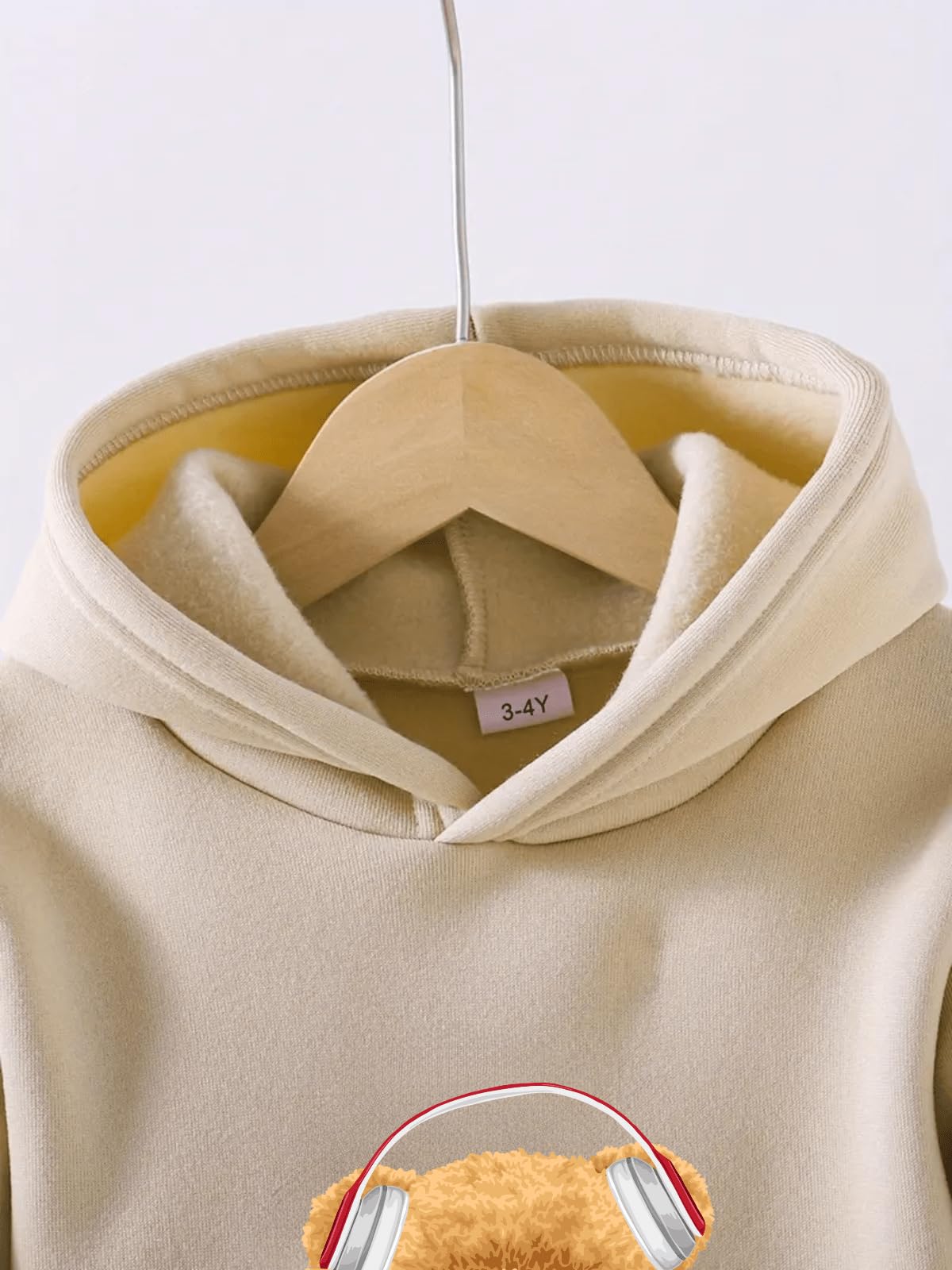 URBAN OX Boys Apricot Printed Hoodie & Jogger Set - Image 4