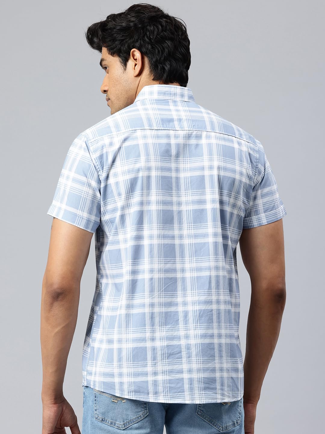 Majestic Man Casual Shirt - Blue - Image 4