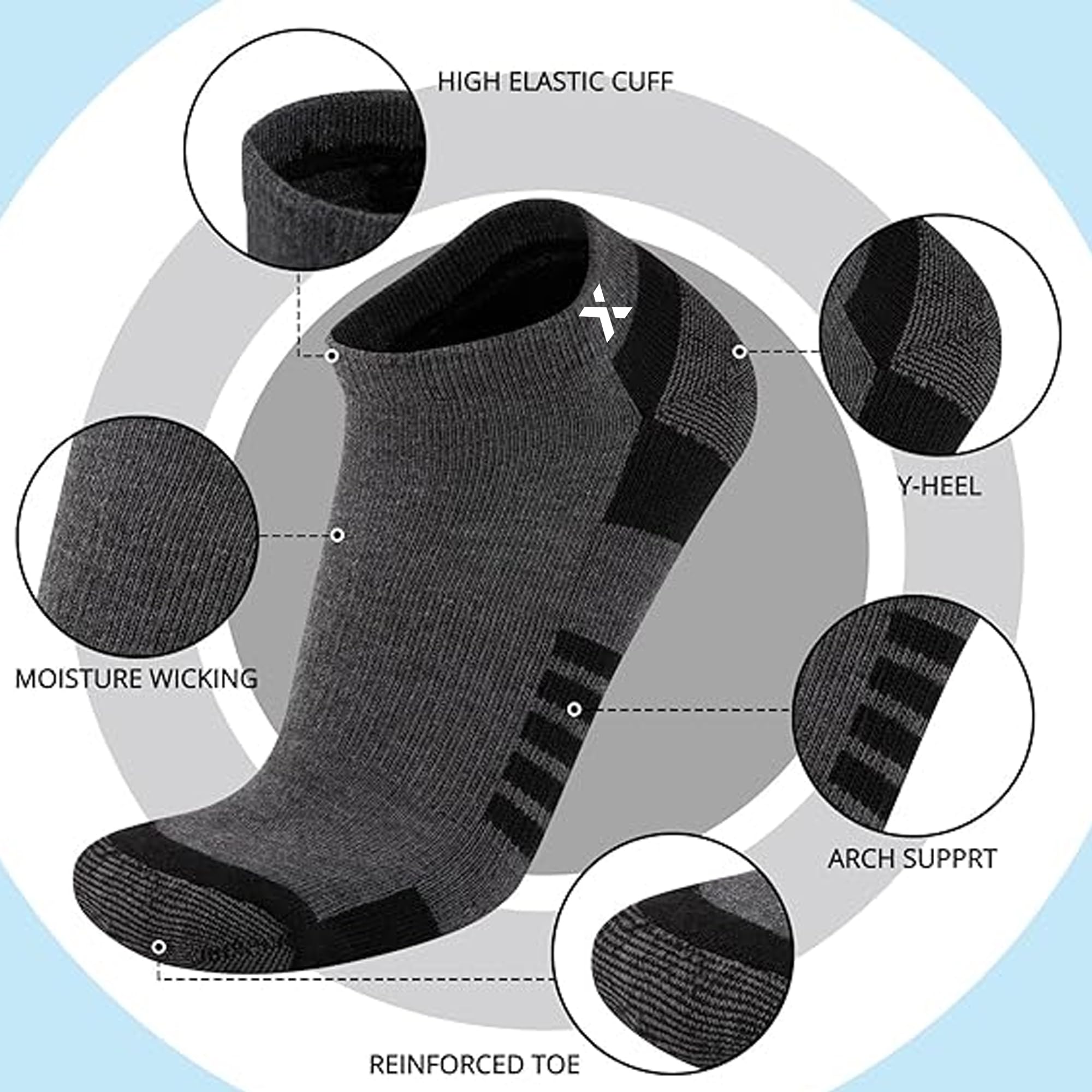 UNAAR Multicolor Ankle Socks for Men & Women - Image 5