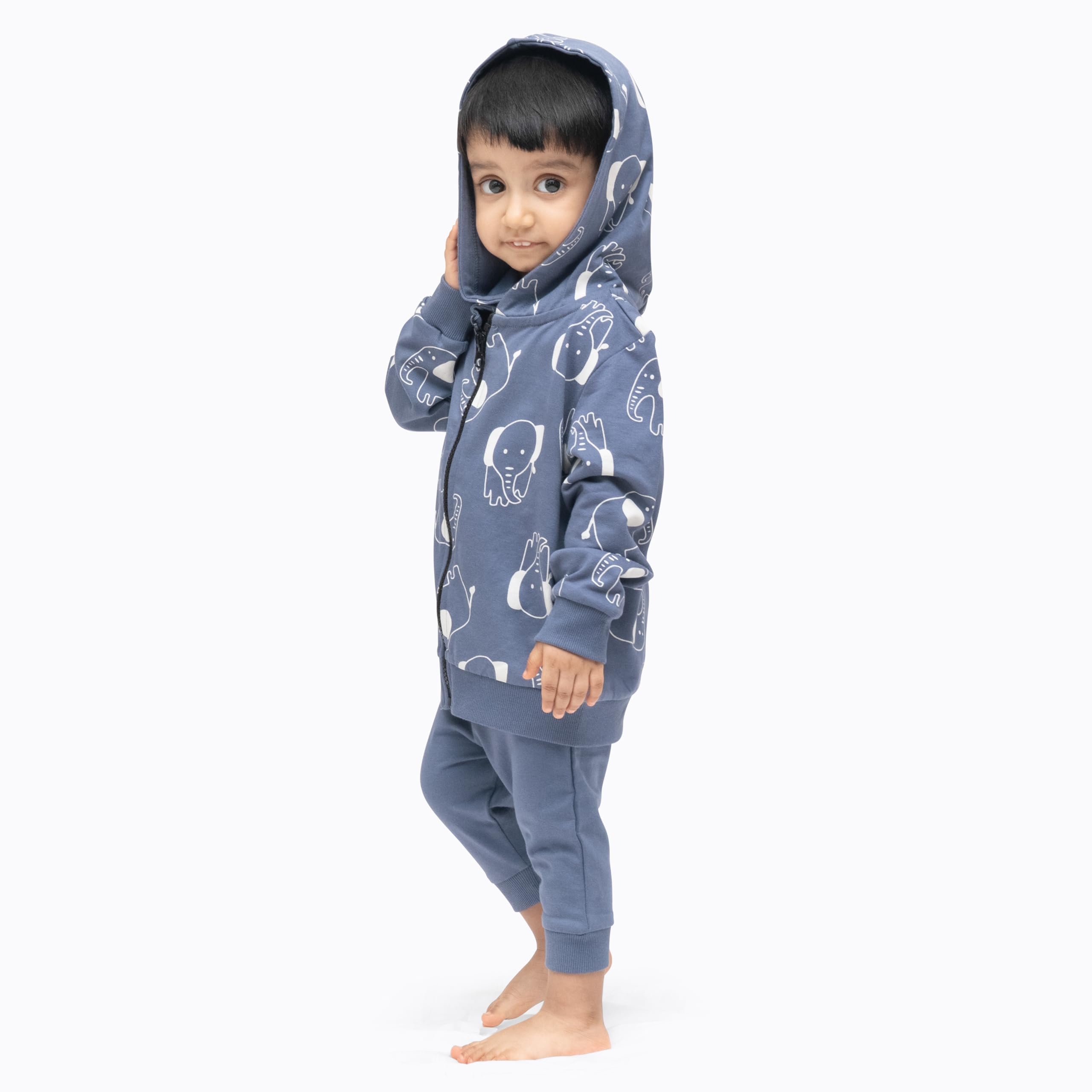 ARIEL Kids Cotton Fleece Hoodie Sweatshirt Set for Boys - Image 2
