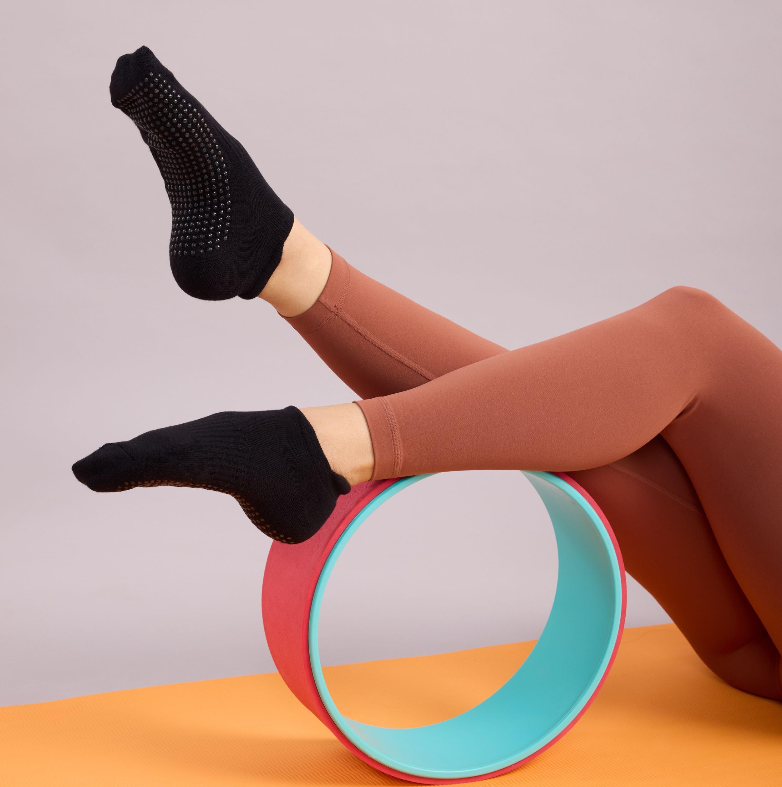 Mint & Oak Grip Casual Socks for Men & Women - Cotton Anti Slip - Image 3