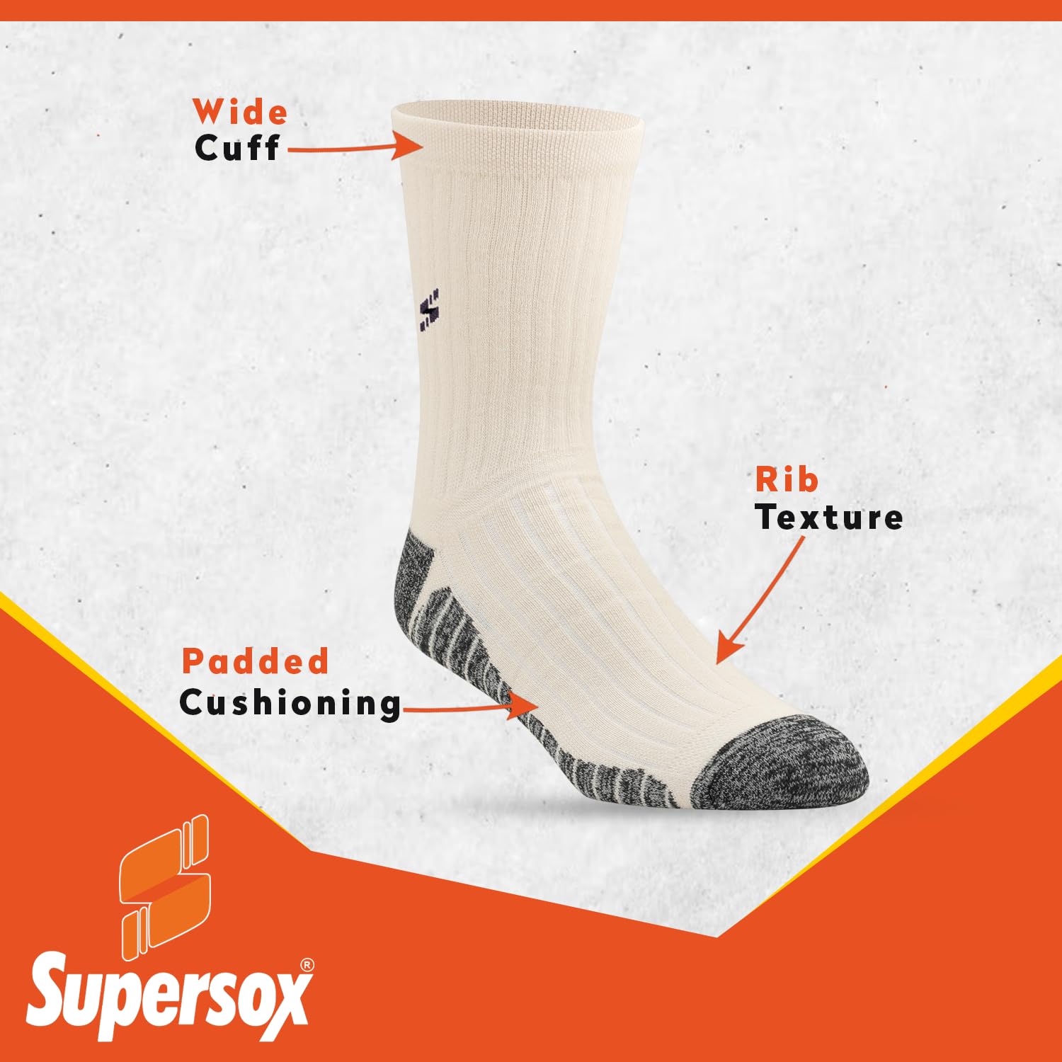 Supersox Men's Calf Length Sports Socks - Multicolor - Image 3