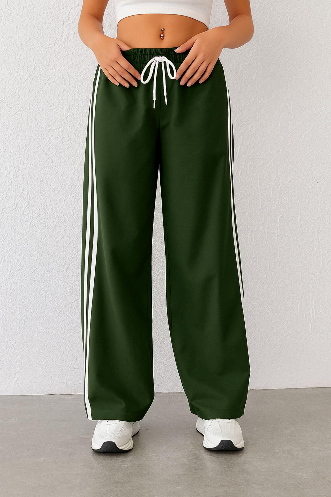 SAKHWALA Women Track Pant High Waist Drawstring - Image 5