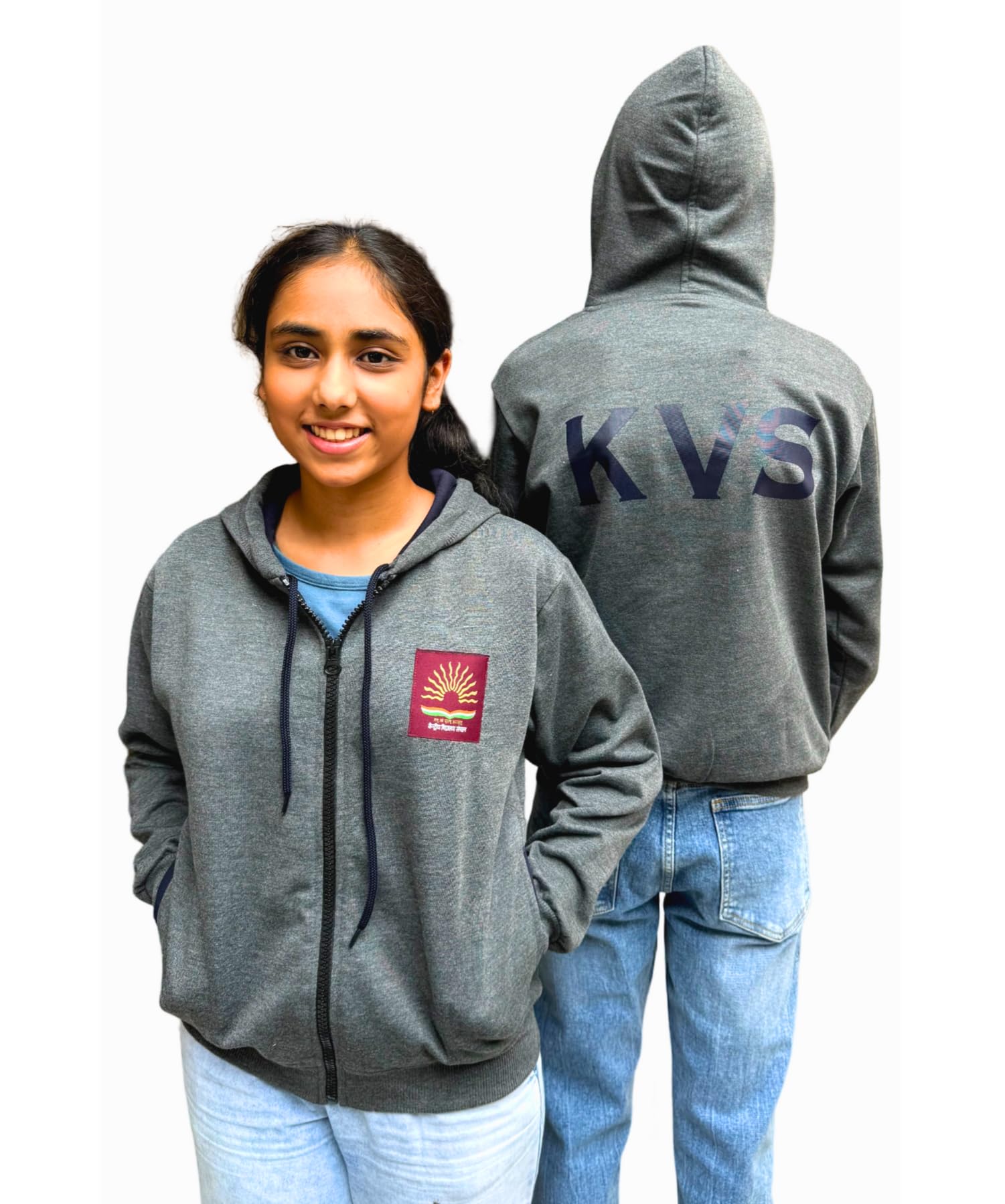 Jojo Popo Cotton Blend Jacket Hoodie for Boys and Girls - Image 4