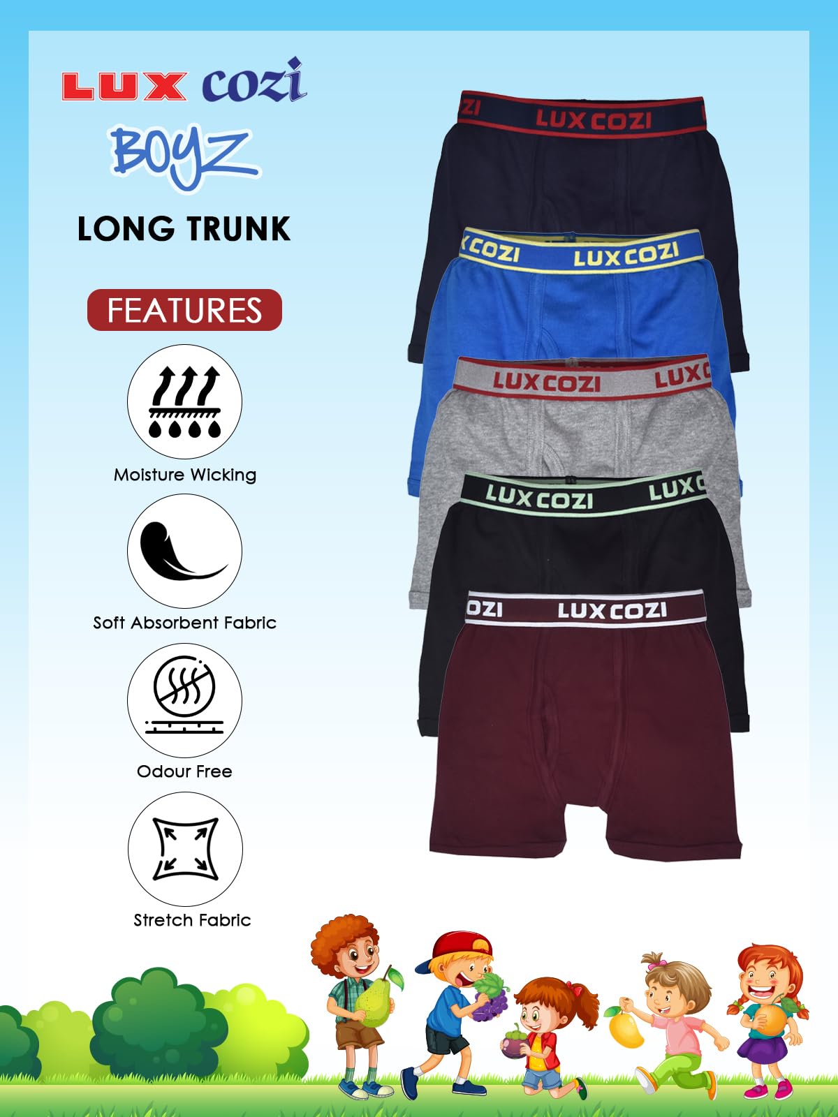 Lux Cozi Boys Trunk - Cotton Solid - Image 5