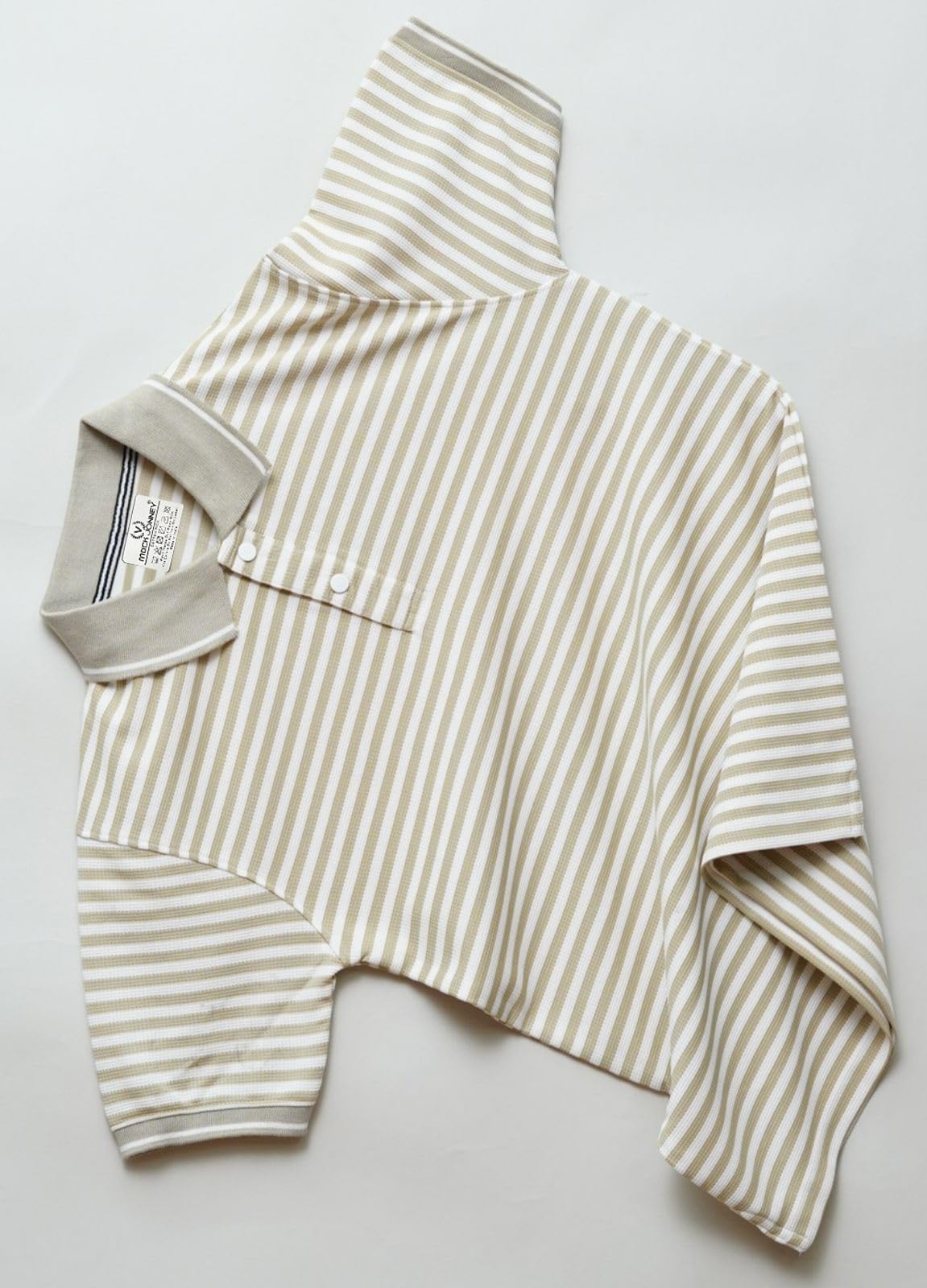 Mack Jonney Men's Striped Collar T-Shirt - Image 2