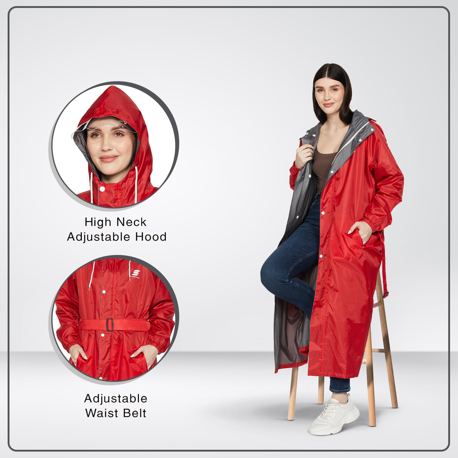 Amazon Polyester Raincoat for Women - Image 5