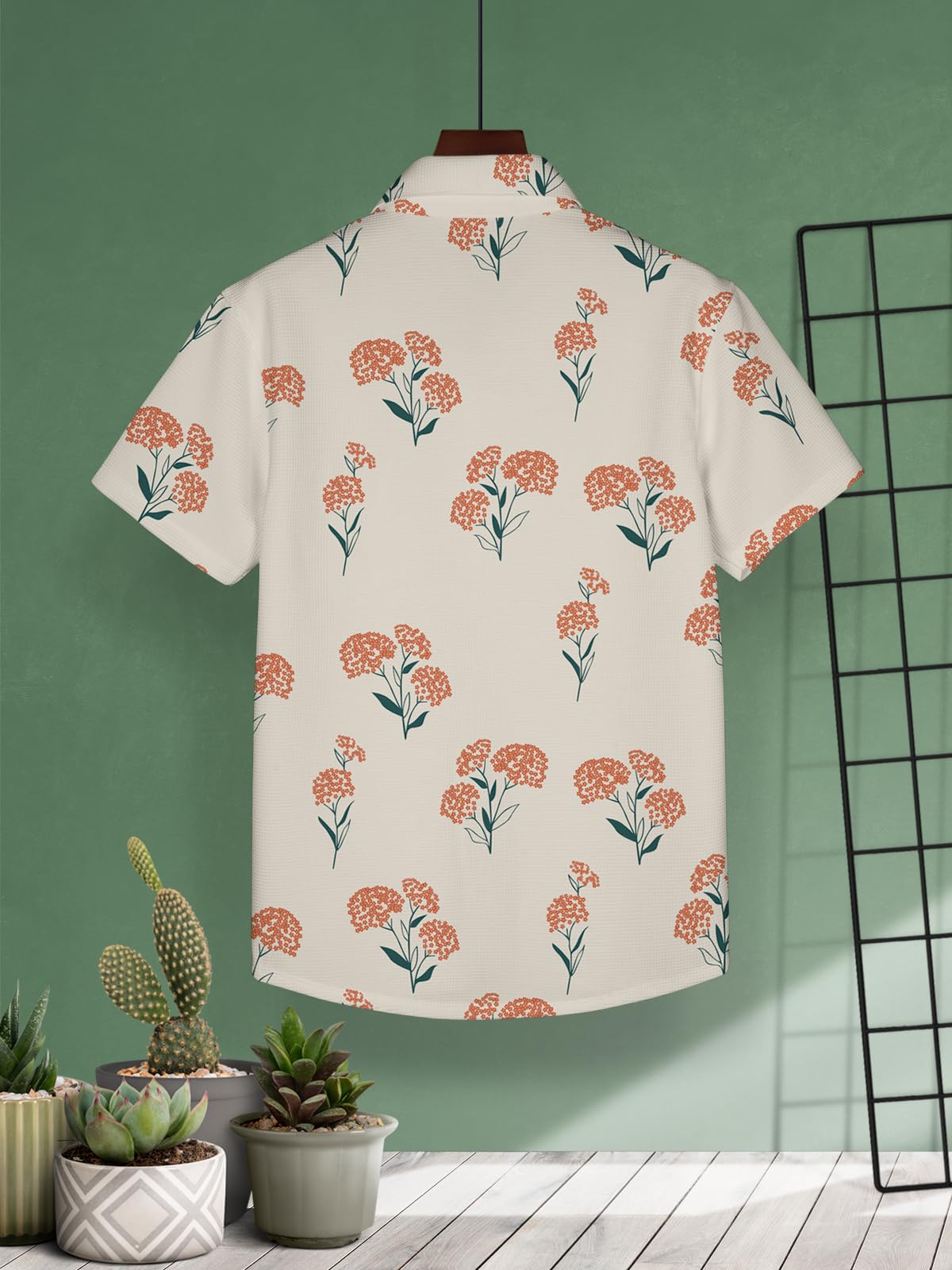 HELLCAT Beige Printed Casual Shirt for Boys - Image 3
