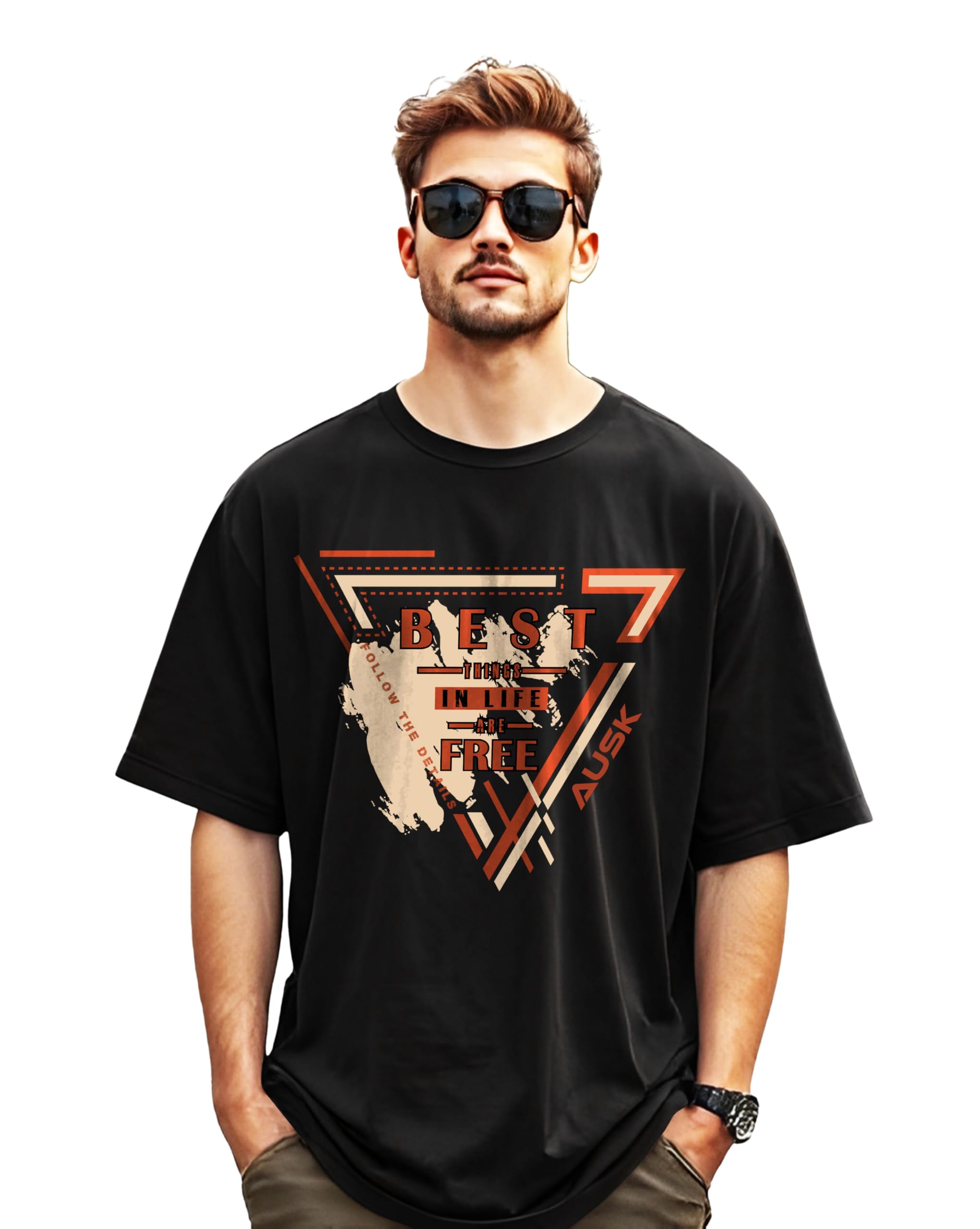 AUSK T-Shirt for Men - Black