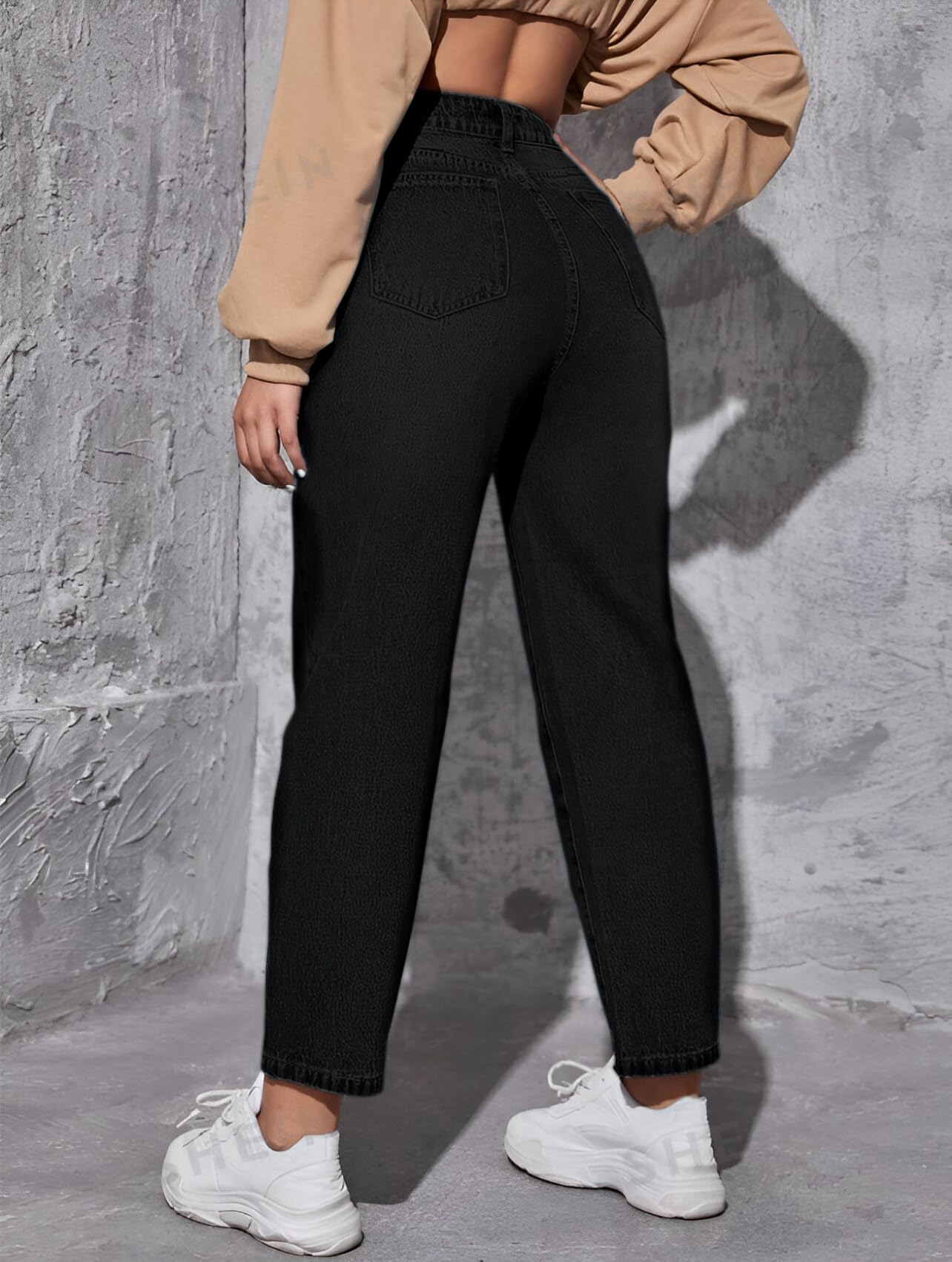 Ben Martin Women's High Rise Tapered Jeans - Image 2