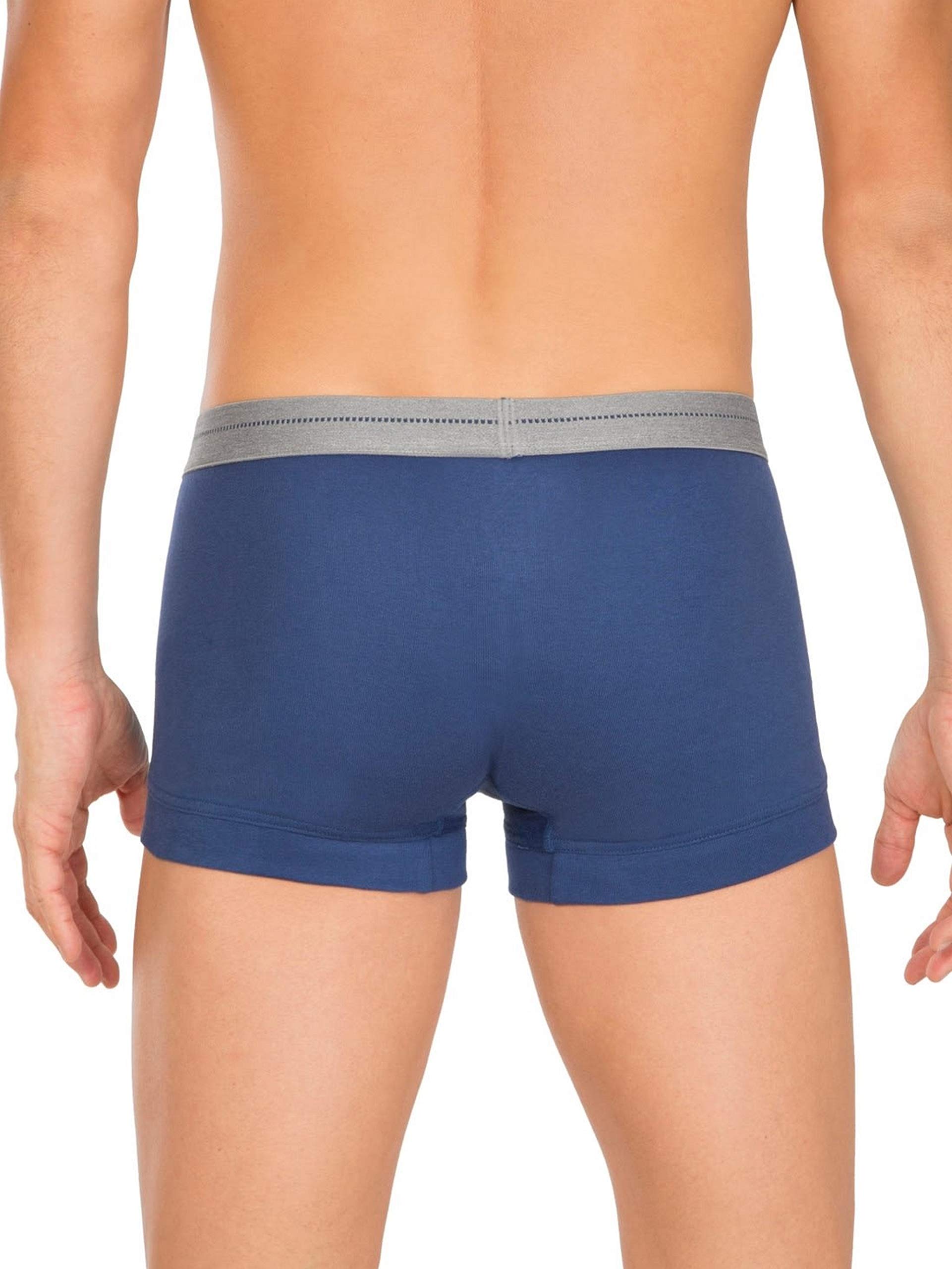 Jockey Men's Mid Blue Cotton Trunks - Image 4