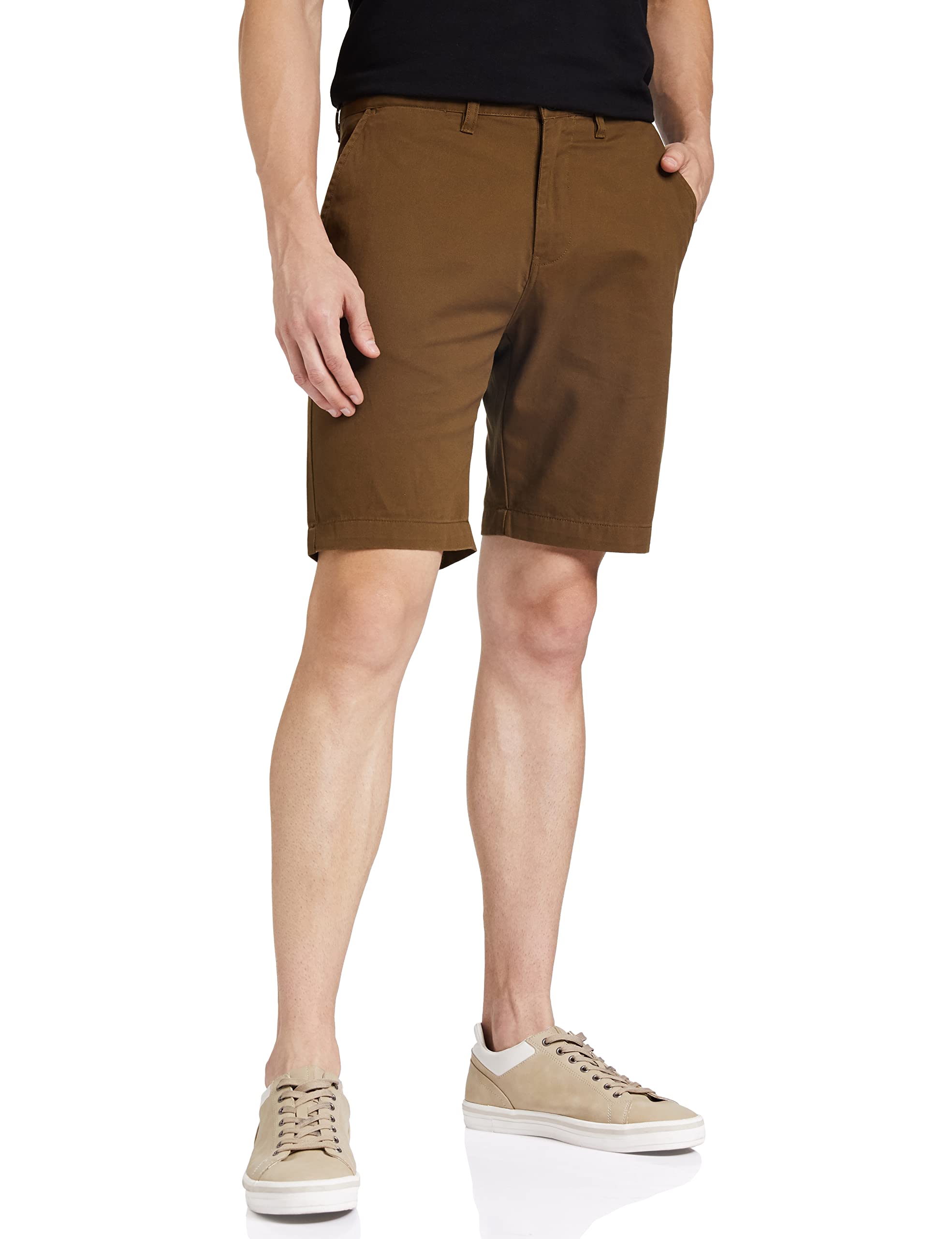 Symbol Men's Cotton Chino Shorts - Brown