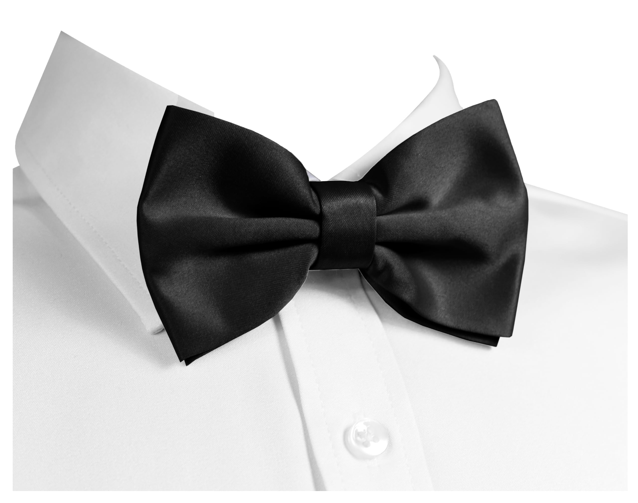 trilece Bow Ties for Men - Solid Pretied - Image 2