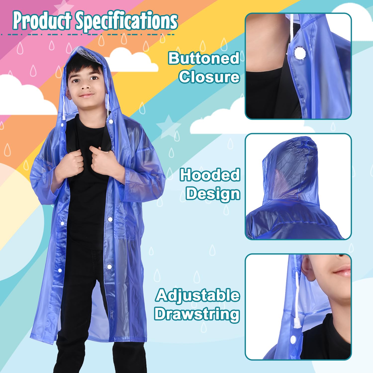 HACER Ferrari Raincoat for Kids - Waterproof - Image 2