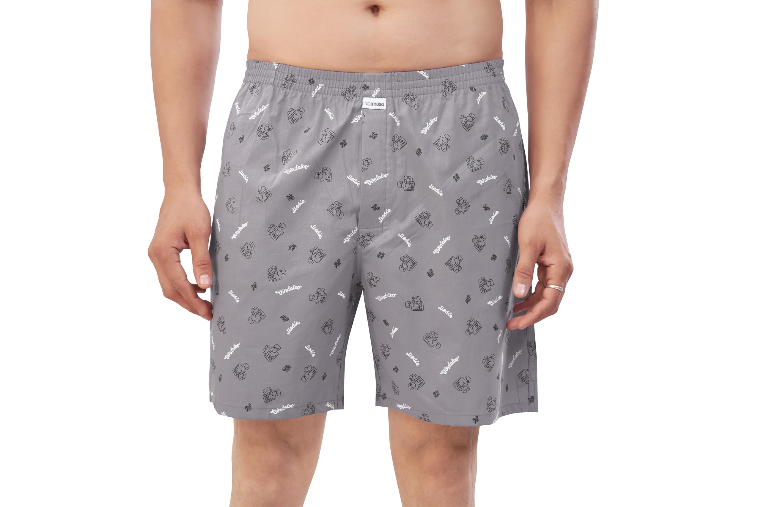 Nermosa Men Pure Cotton Printed Boxer Shorts - Image 5