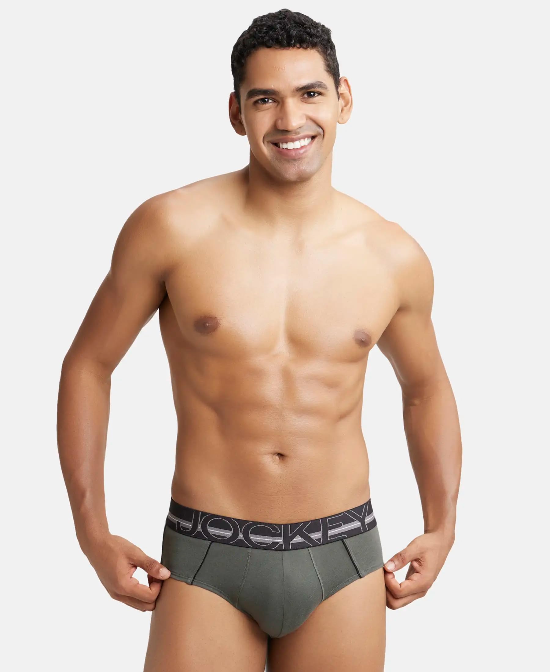 Jockey Men's Briefs - Deep Olive - Image 5