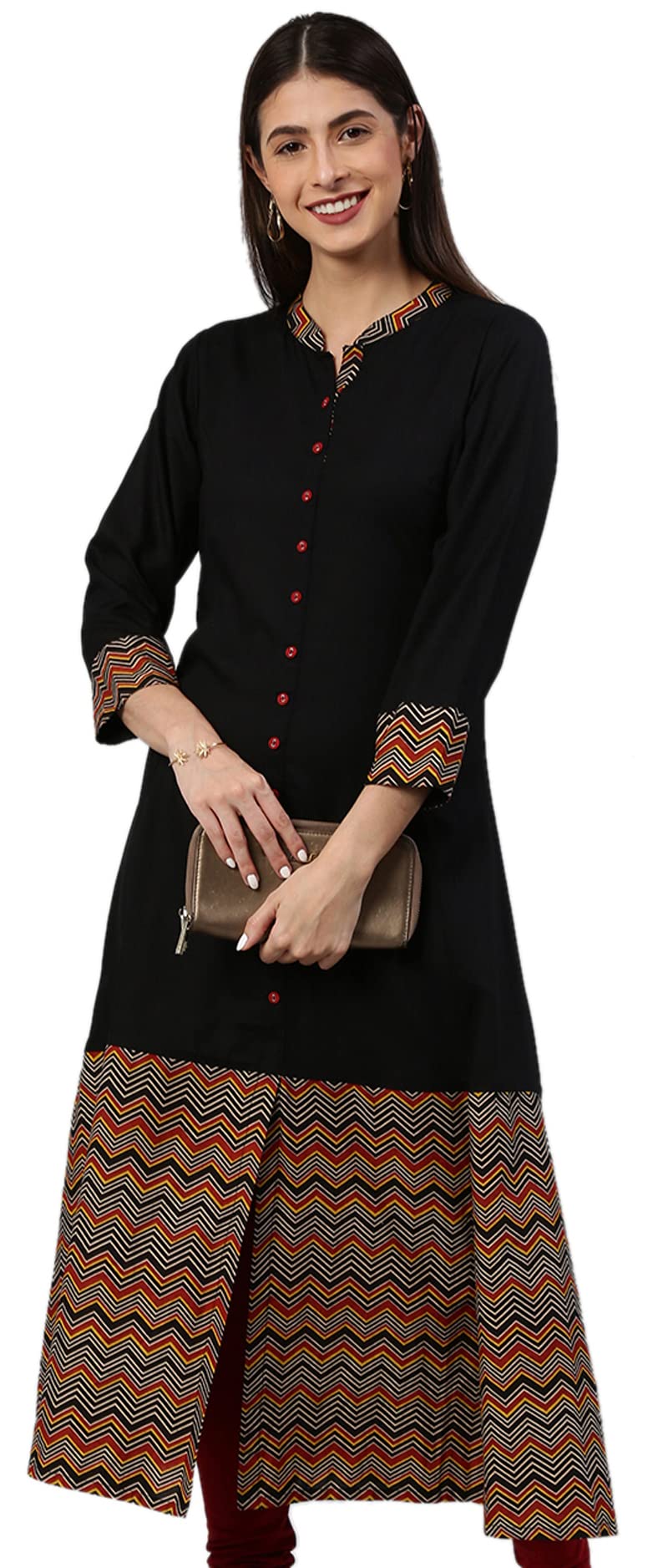 Yash Fashion Women's Rayon A-Line Kurta - Image 3