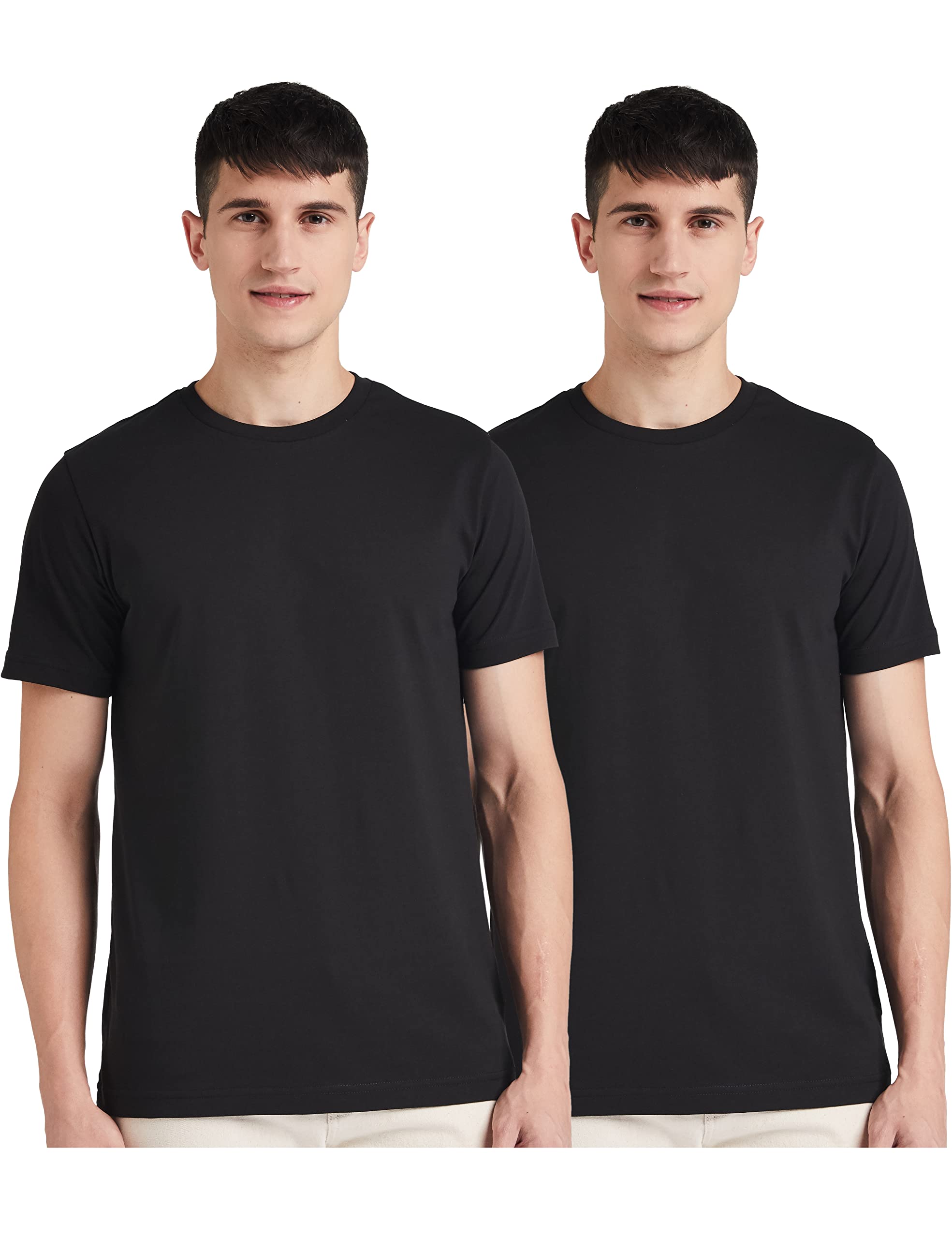 Symbol Men's Black Cotton T-Shirts