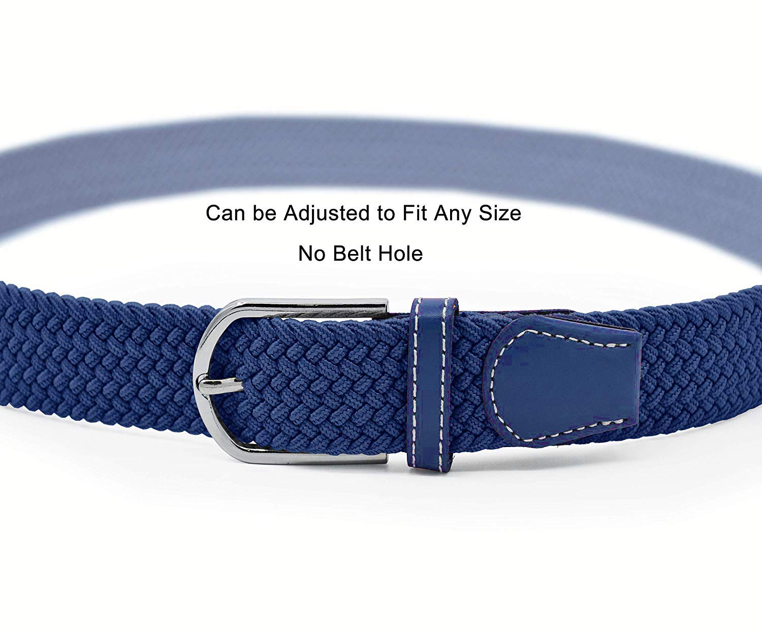 ZORO Stretchable Braided Belt for Men & Women - Blue - Image 5