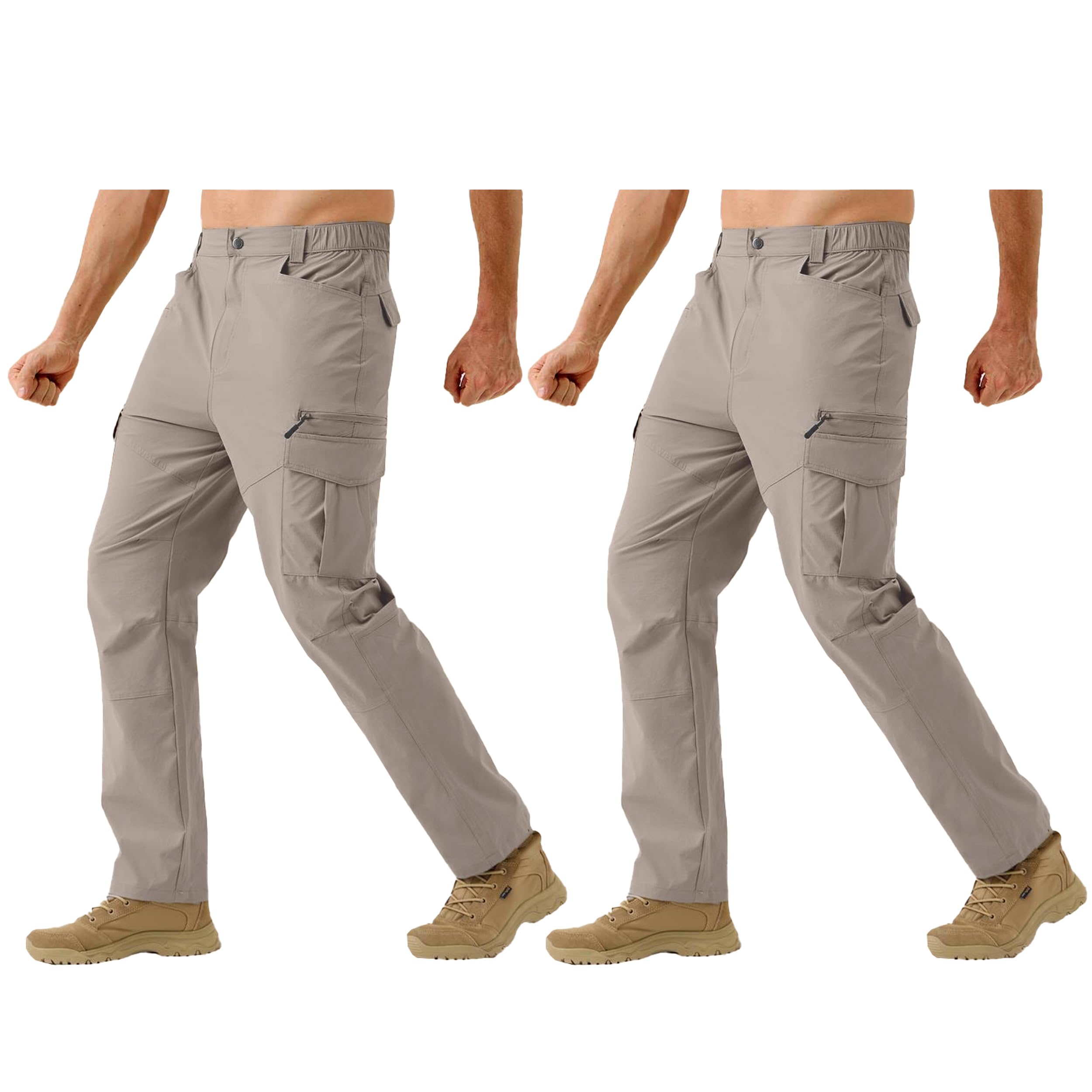 TOPLOT Men's Straight-Fit Cargo Pants