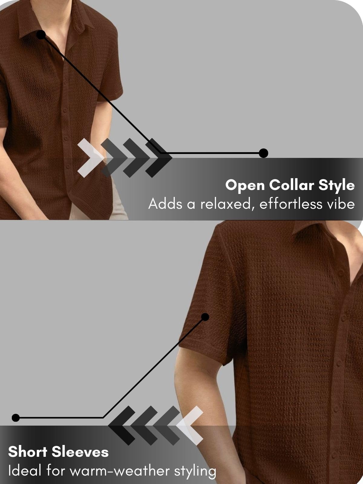 GRECIILOOKS Coffee Formal Shirt for Men - Image 5