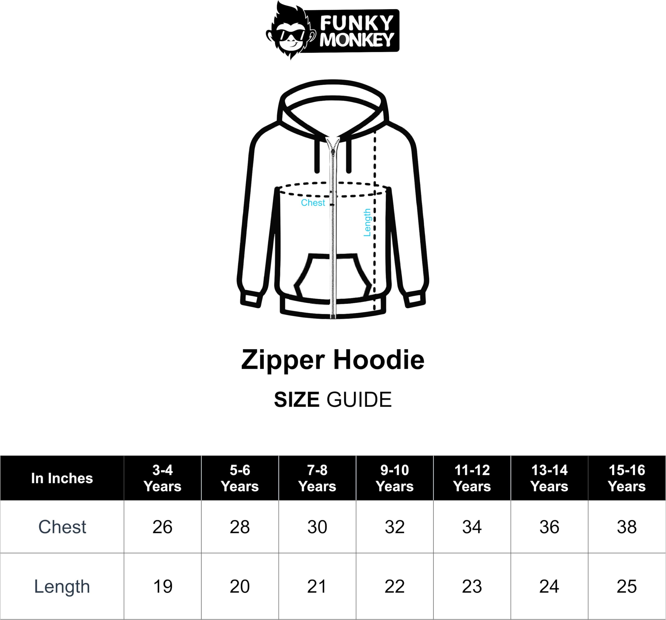 Funky Monkey Boys Navy Blue Zip-Up Hoodie - Image 4