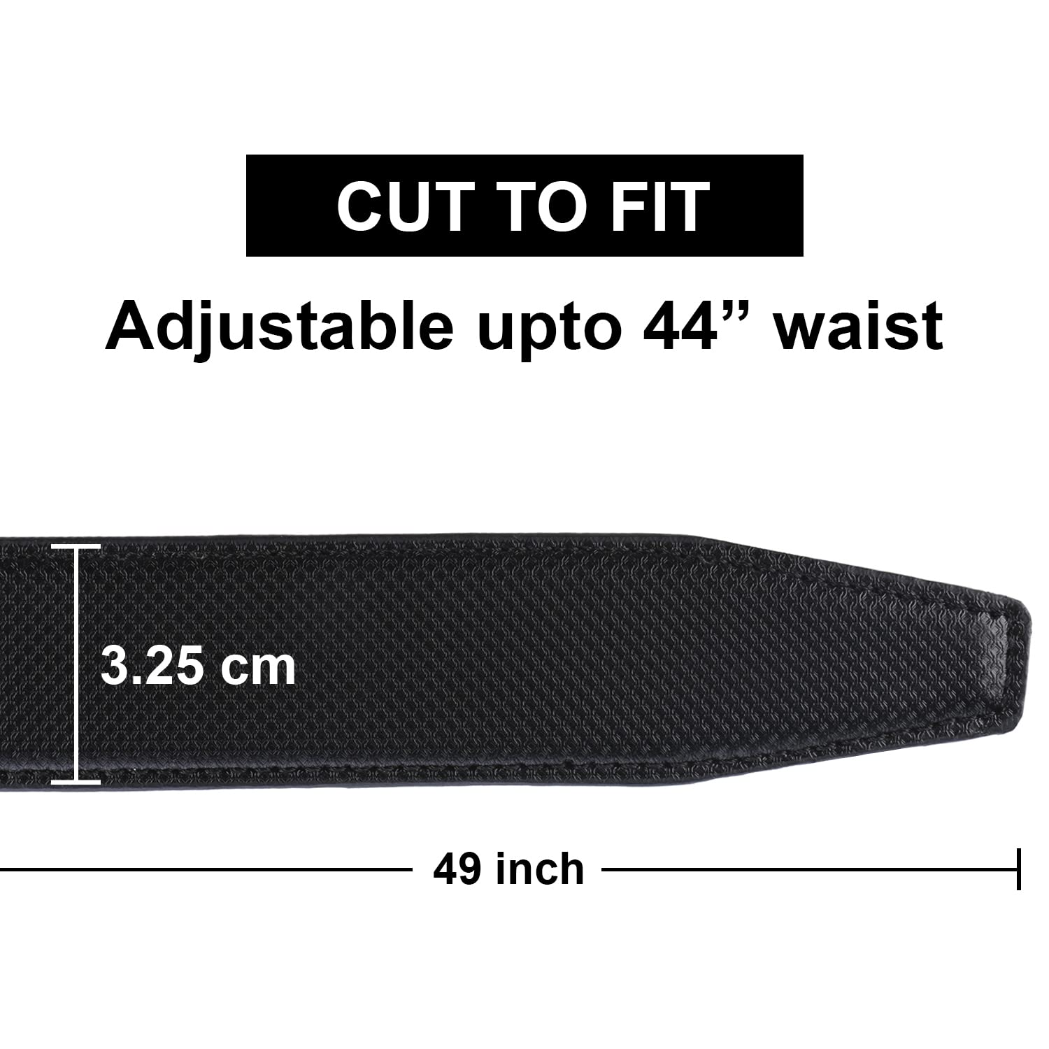 Labnoft Men's PU Leather Belt - Black - Image 5