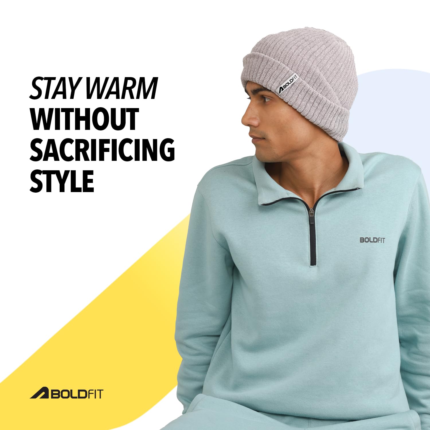Boldfit Woolen Beanie Cap for Men & Women - Image 3