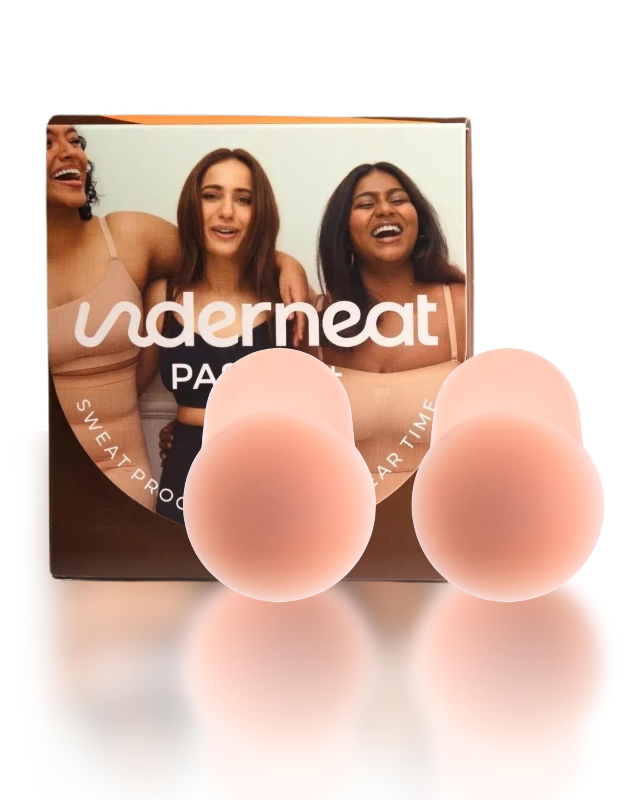UNDERNEAT Reusable Silicone Breast Lift Pads - Beige