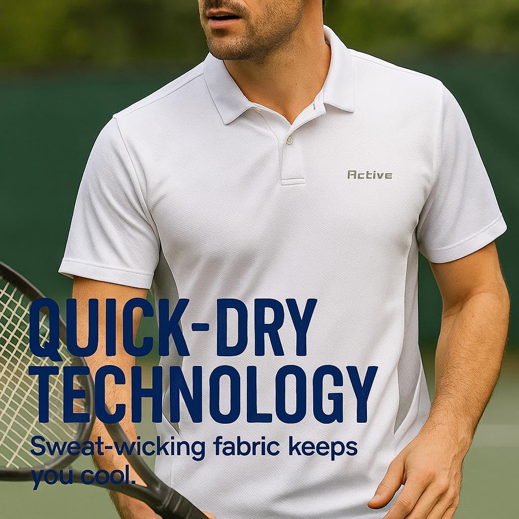 RF RAVES Men's Quick Dry Polo Shirt - Image 5