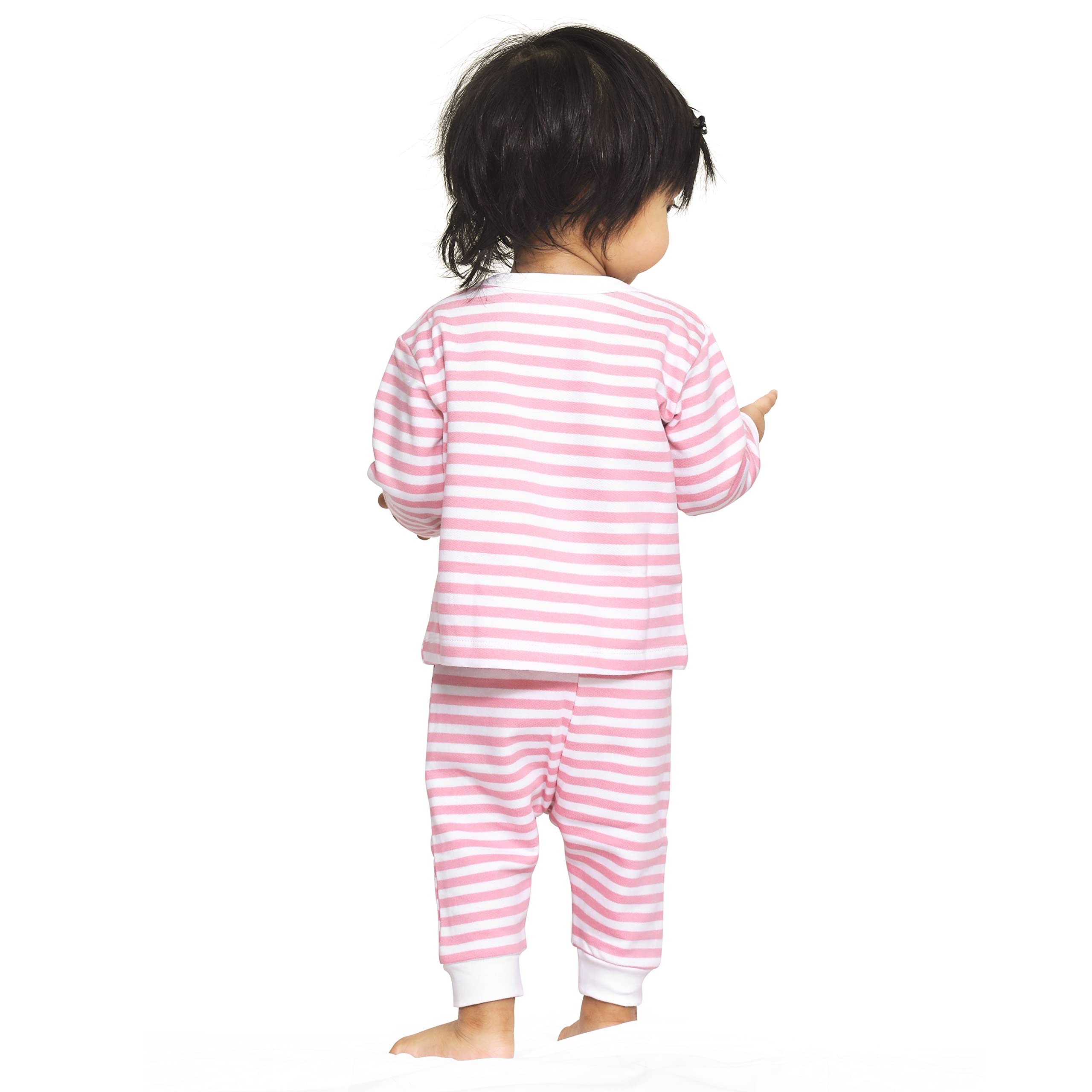 Real Basics Pink Bunny Unisex Cotton Fleece Pajama Set - Image 4