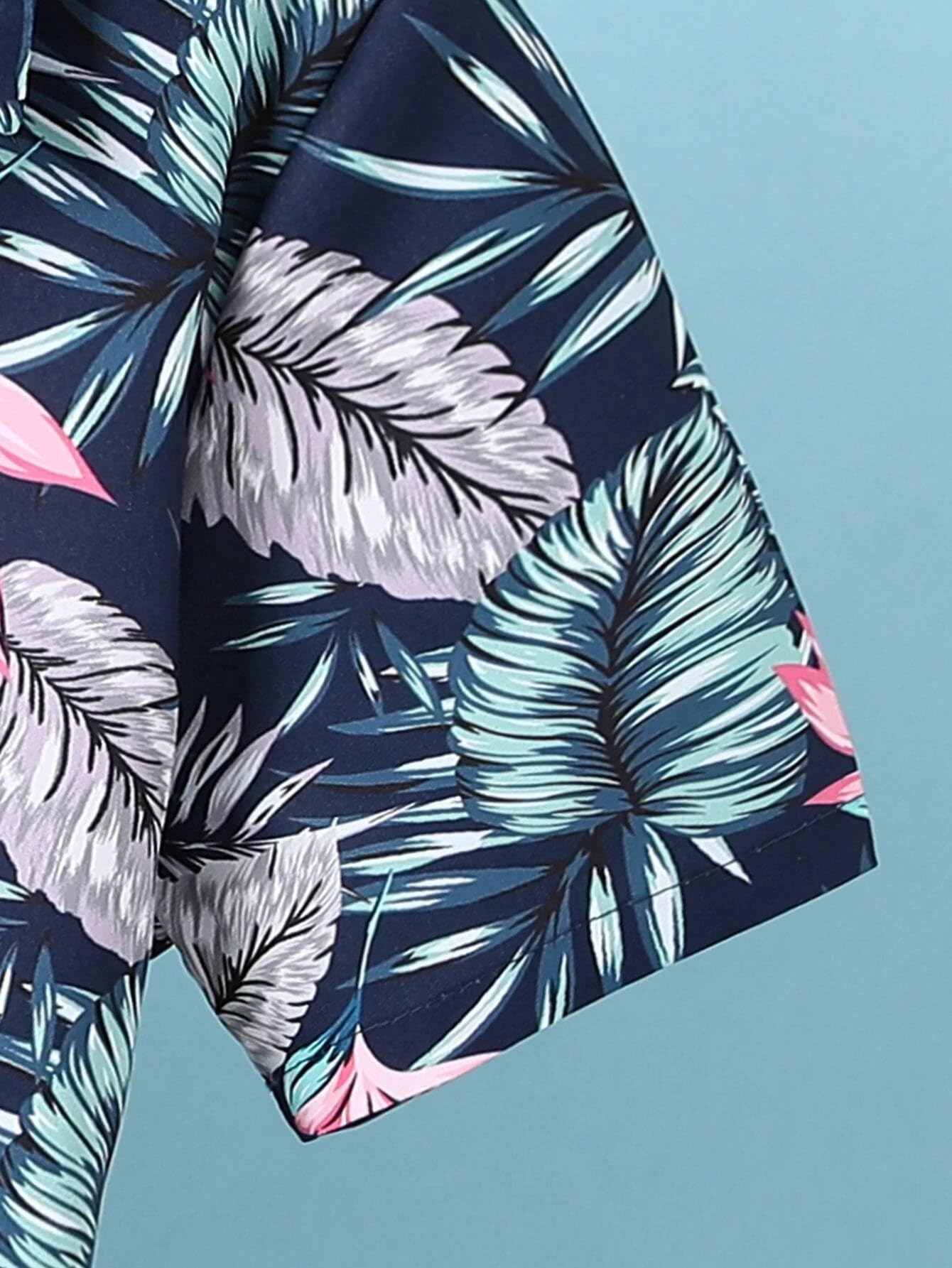 TAGAS Boys Tropical Shirt - Blue - Image 5