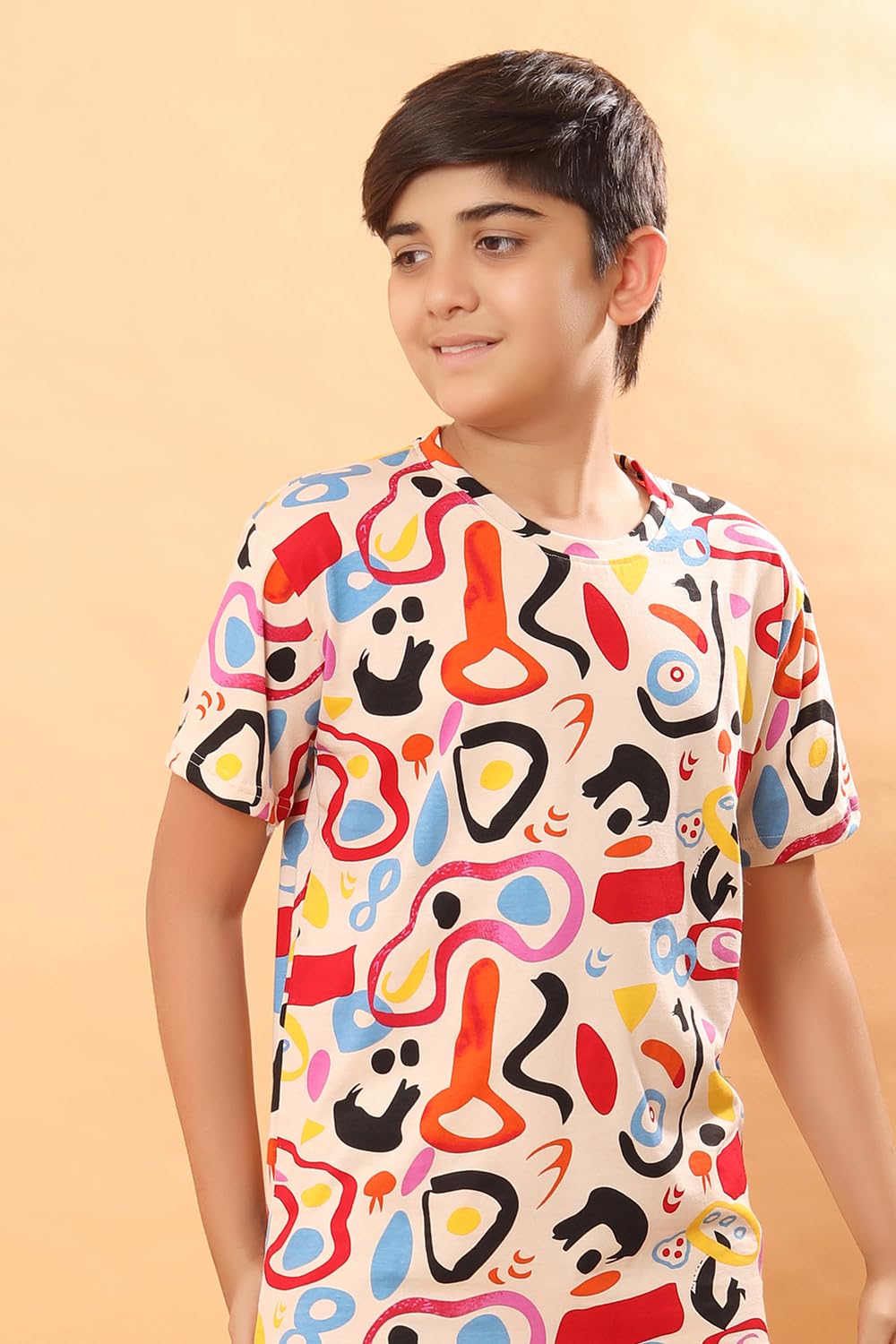 Ninos Dreams Boys Cotton Coord Set - Dinosaur Print - Image 4