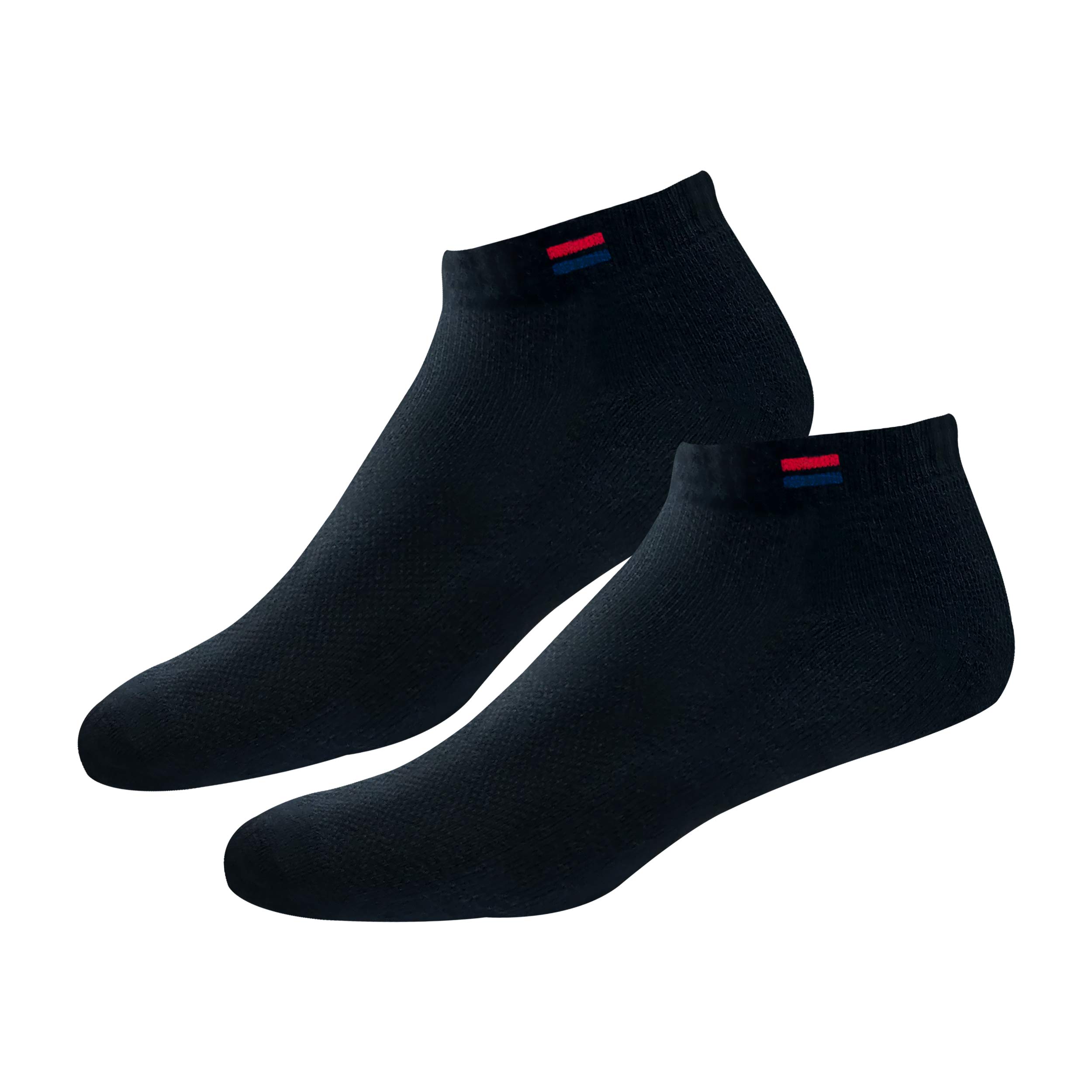 NAVYSPORT Socks for Men - Solid Ankle Length Cotton - Black - Image 3