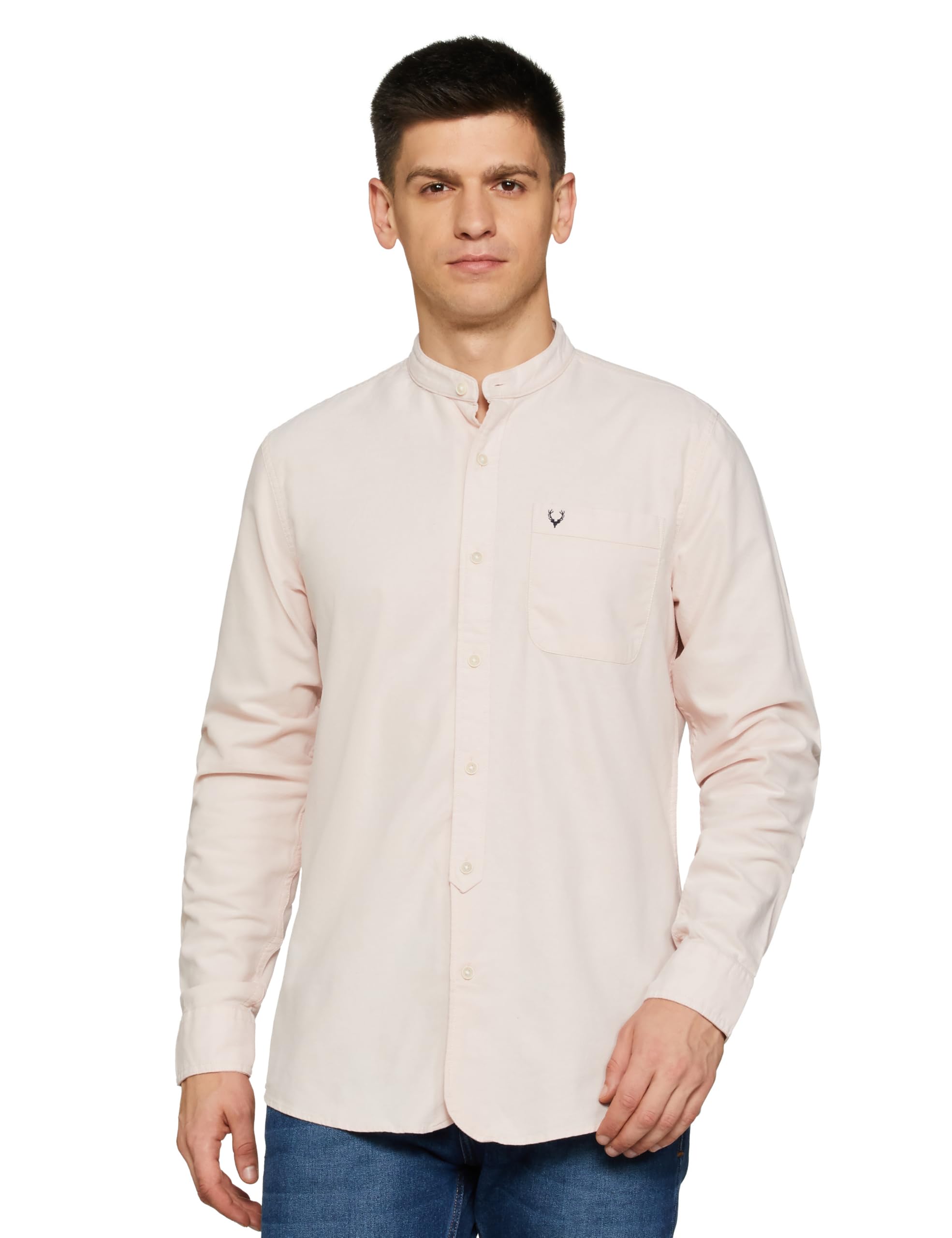 Allen Solly Men Solid Shirt - Pink