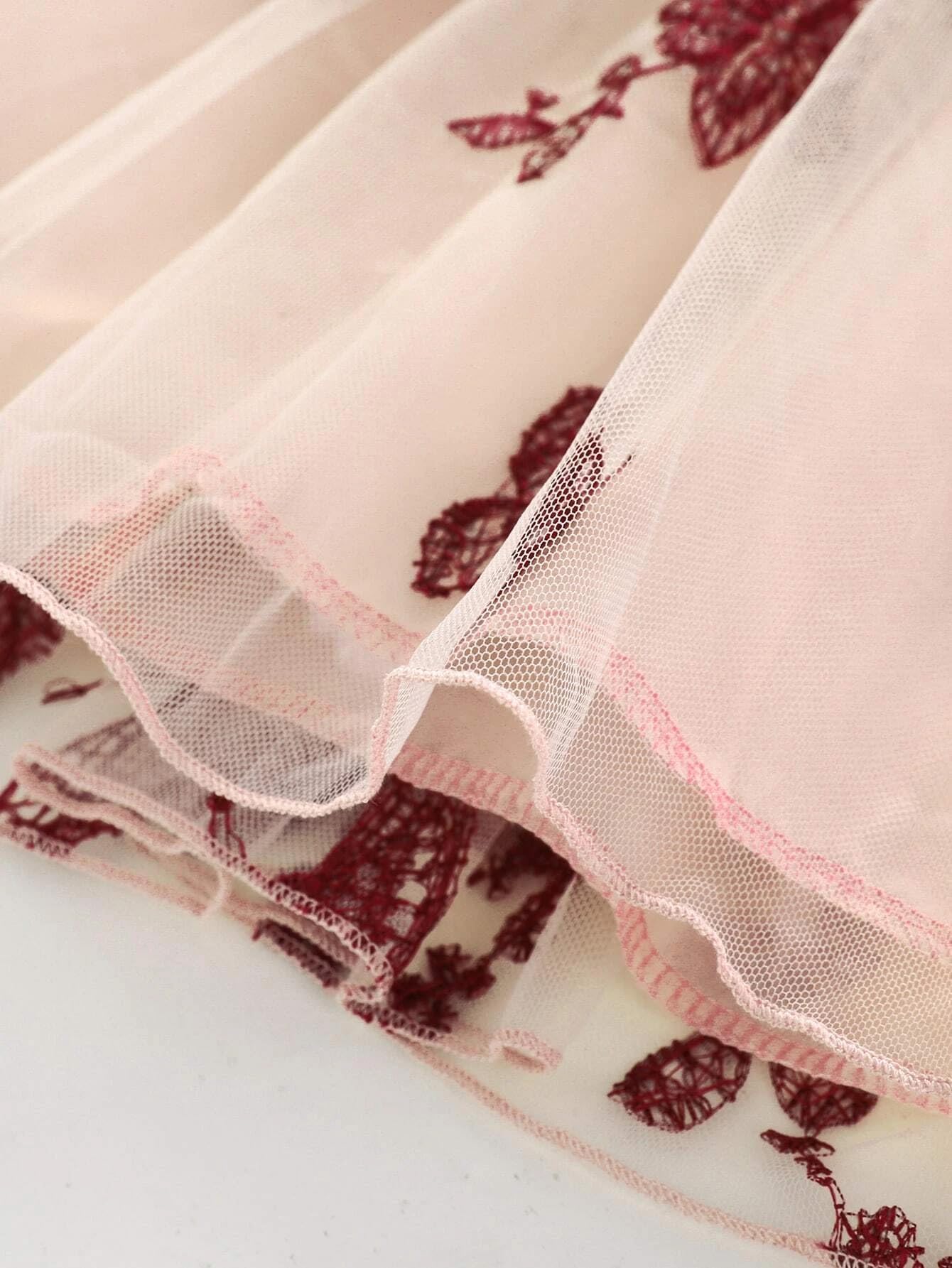 TAGAS Girl's Fit and Flare Dress - Red - Image 5