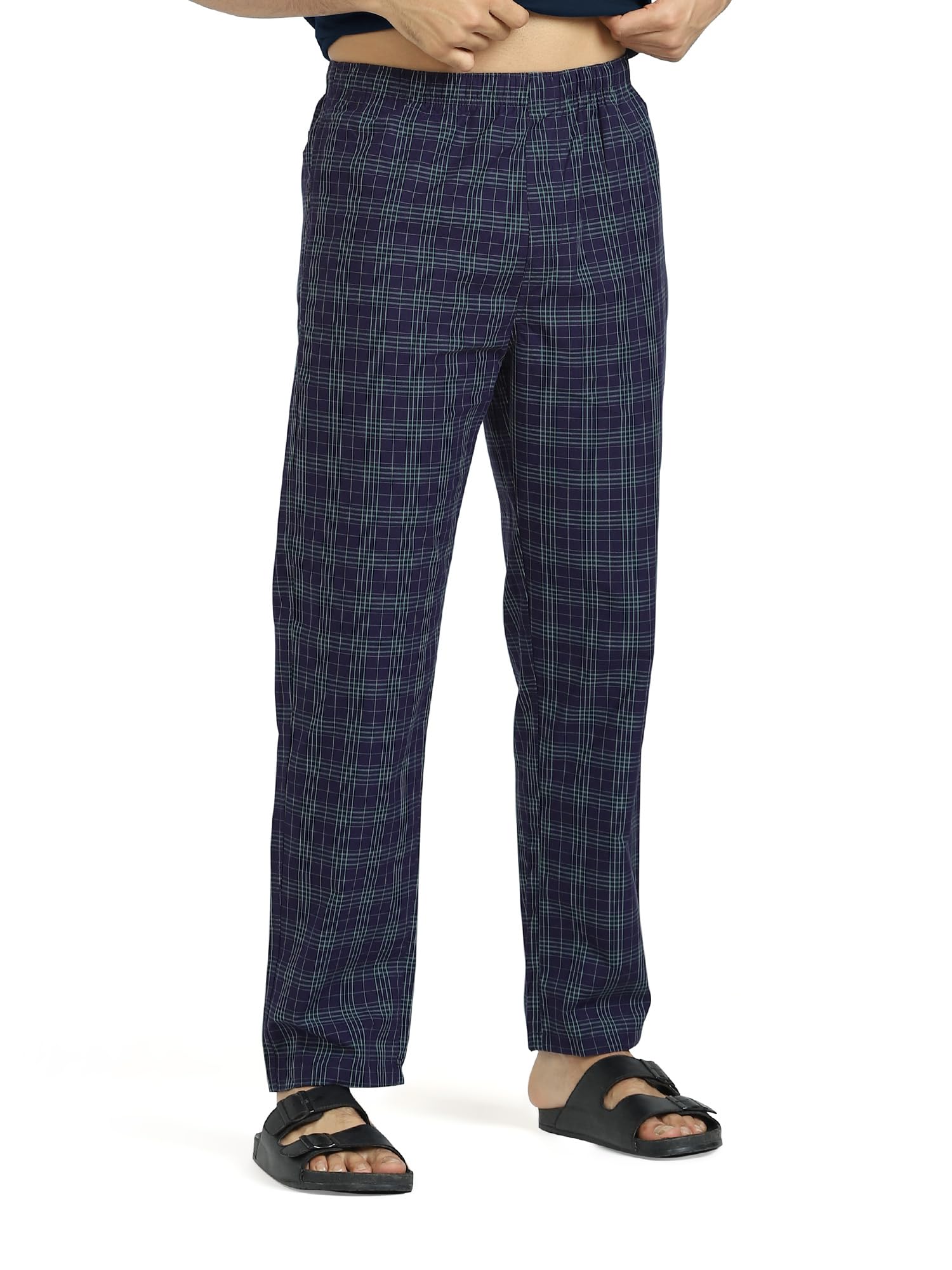 XYXX Men Combed Cotton Pyjama - Storm Blue Sand - Image 5